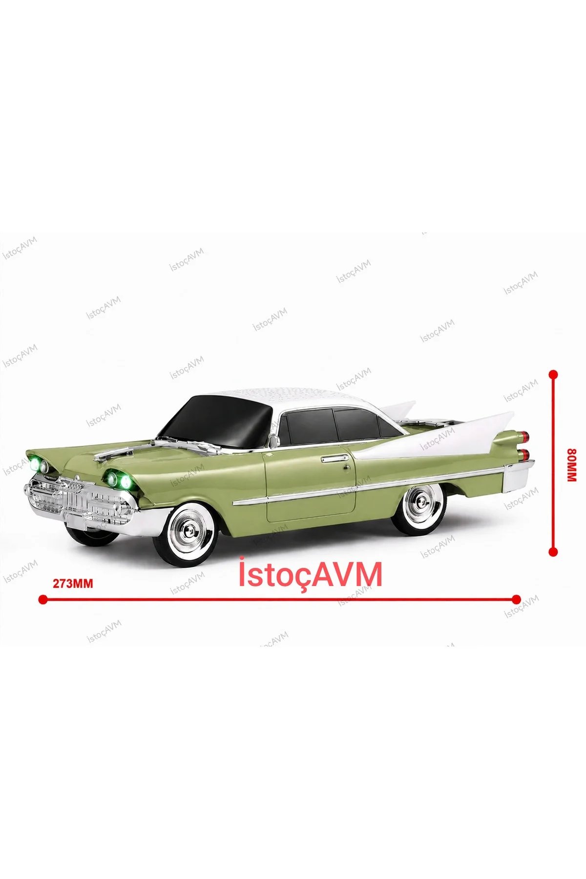 Bluetooth özellikli nostaljik radyo hoparlör 10 watt FM radyo SD kart USB girişli yeşil