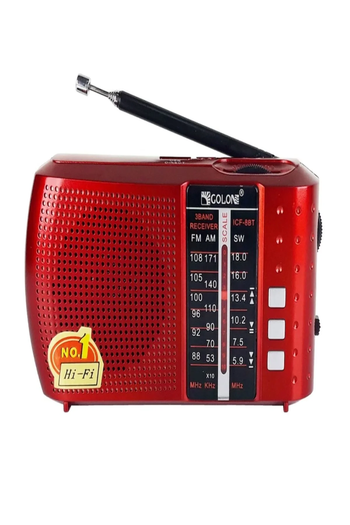 Bluetooth özellikli siyah nostaljik radyo FM AM SW USB TF kart destekli 2 yıl garantili
