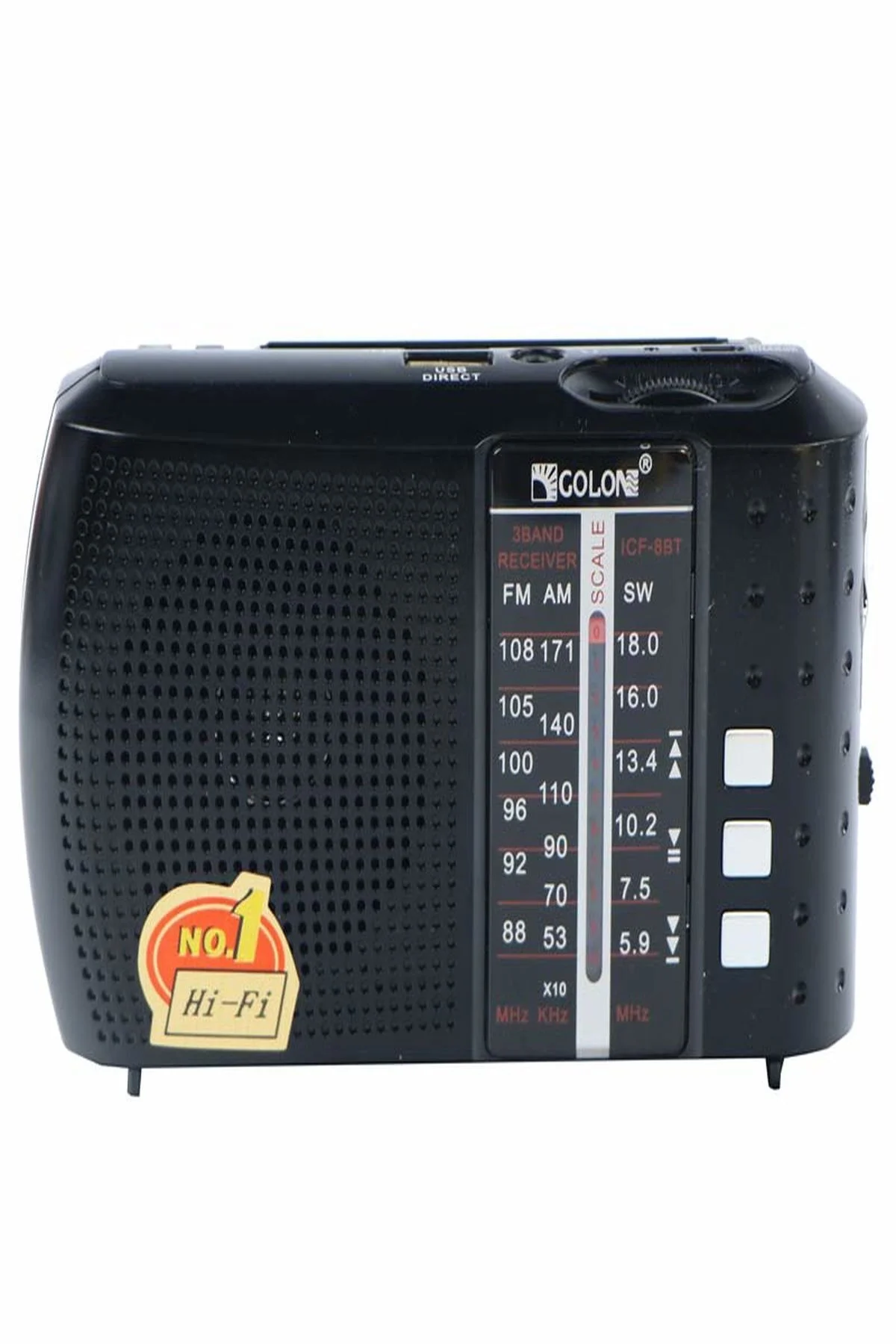Bluetooth özellikli siyah nostaljik radyo FM AM SW USB TF kart destekli 2 yıl garantili