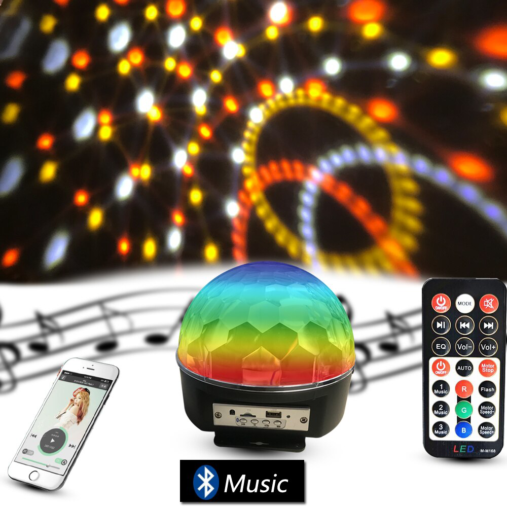 Bluetooth Sd Aux Usb Led Disko Lamba Topu Speaker (4490)