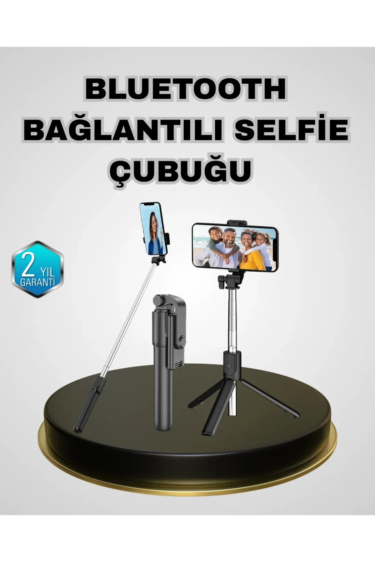 Bluetooth Selfie Çubuğu – Kablosuz, Hafif ve Yüksek Çözünürlüklü Çekim İçin