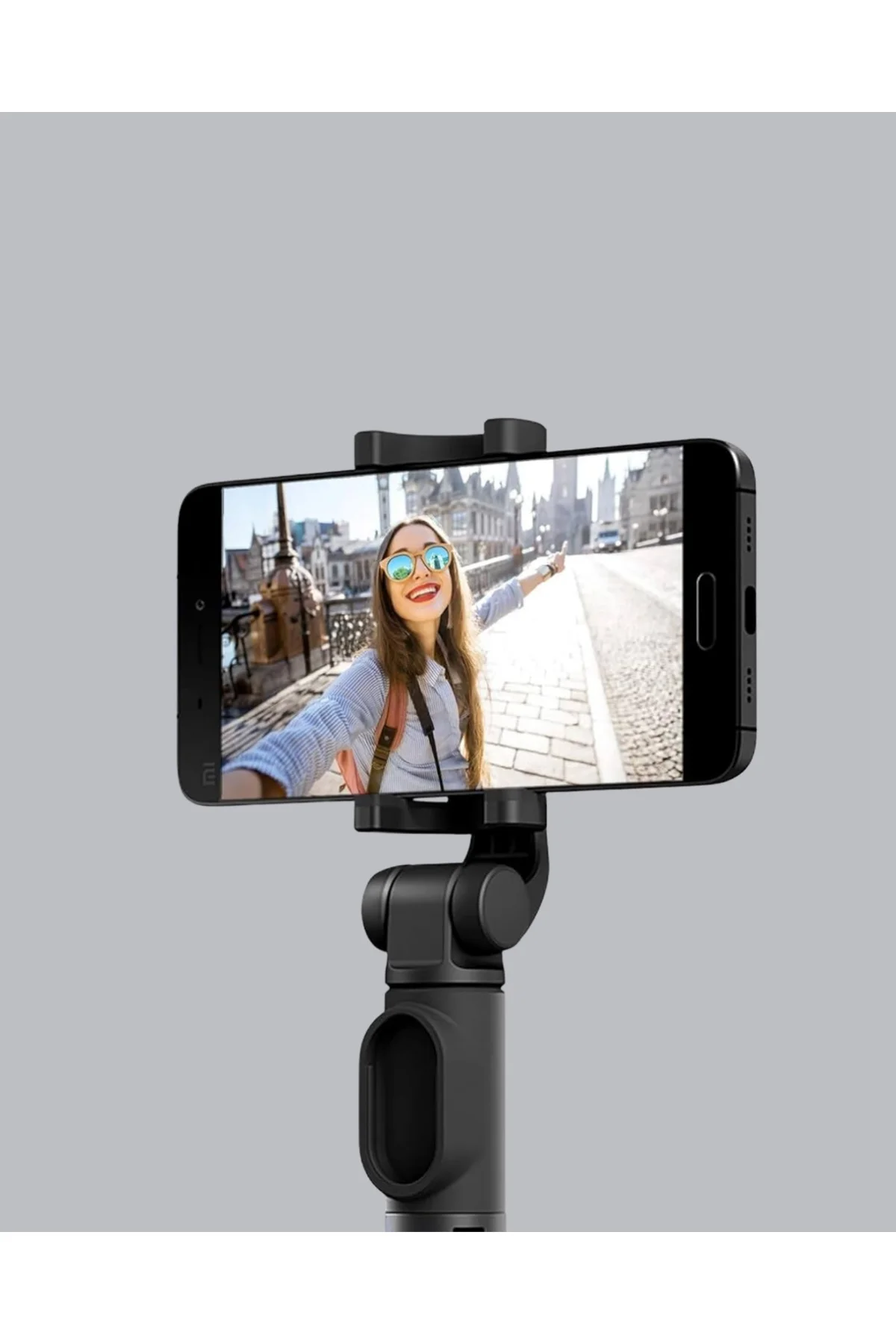 Bluetooth Selfie Çubuğu – 360° Dönebilen Başlık, Kablosuz Bağlant