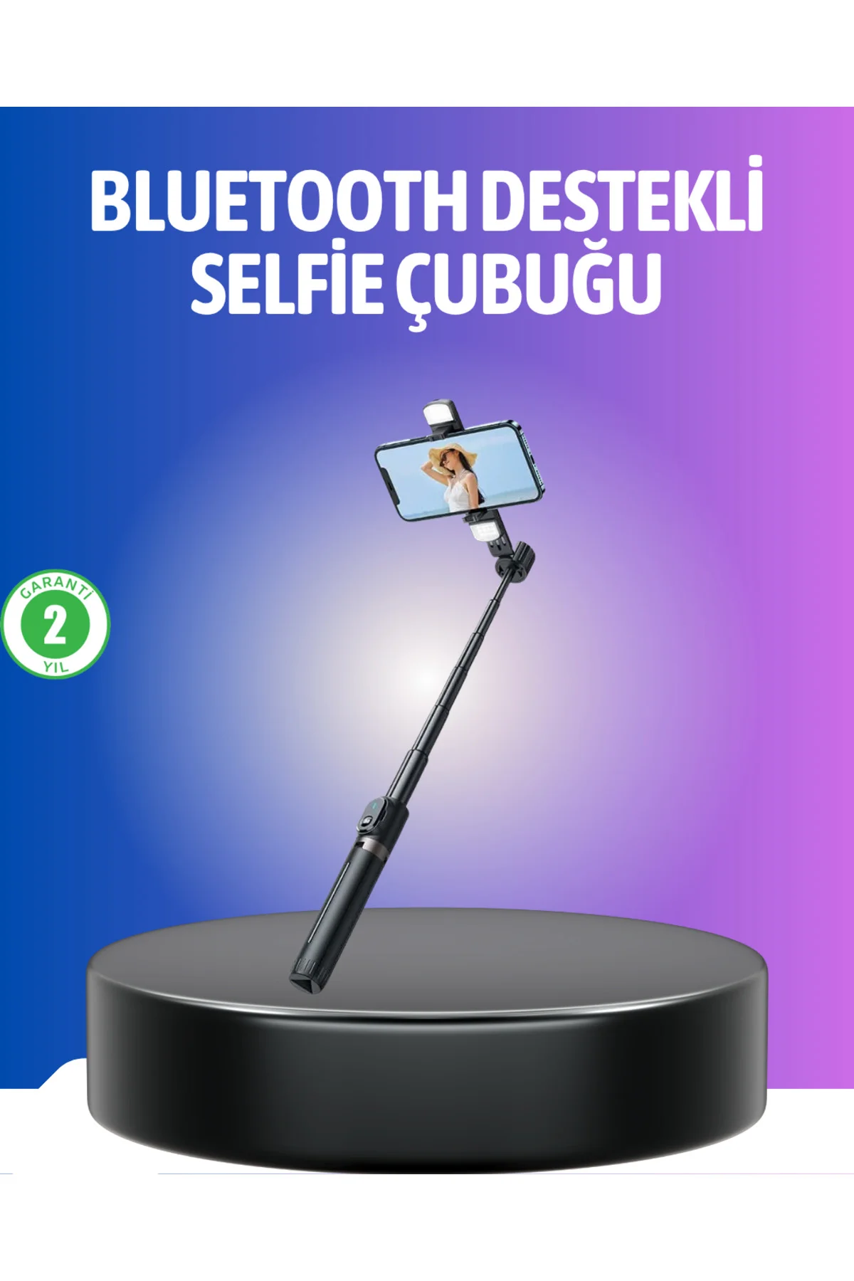 Bluetooth Selfie Çubuğu – Uzaktan Kumandalı