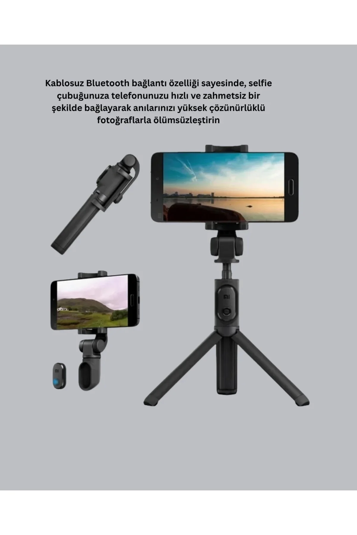 Bluetooth Selfie Çubuğu – Kablosuz, Hafif ve Yüksek Çözünürlüklü Çekim İçin