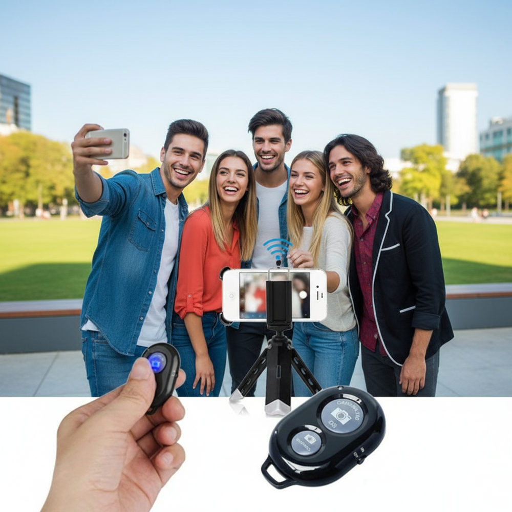 Bluetooth Selfie Kumandası Kablosuz Fotoğraf & Video Çekim Aparat