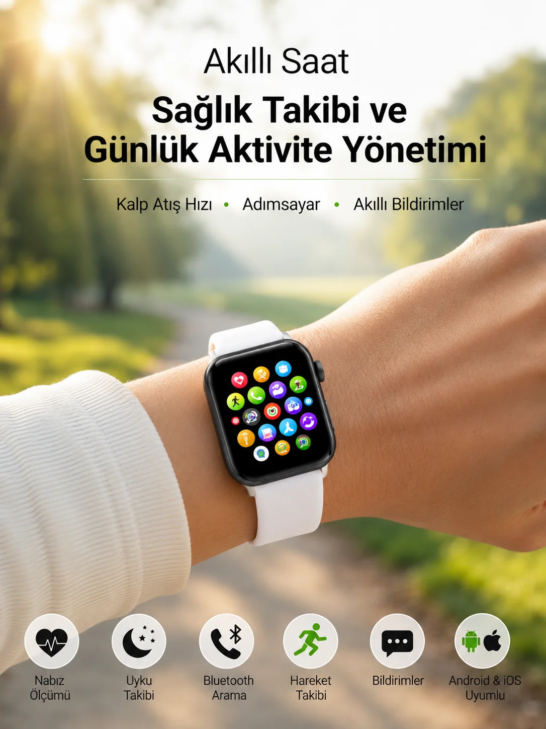 Bluetooth Telefon Görüşmesi ve Akıllı Bildirim Özellikleriyle Günlük Hayatınızı Kolaylaştıran Akıllı Saat Bluetooth Telefon Görüşmesi ve Akıllı Bildirim Özellikleriyle Günlük Hayatınızı Kolaylaştıran Akıllı Saat