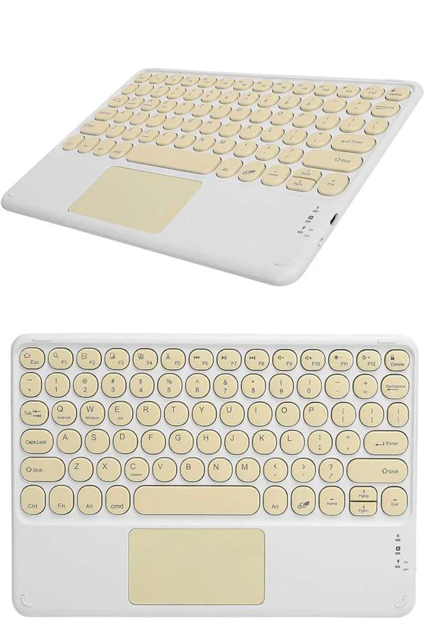 Bluetooth Touchpad Klavye Ultra İnce Taşınabilir Q Klavye Yeni Nesil