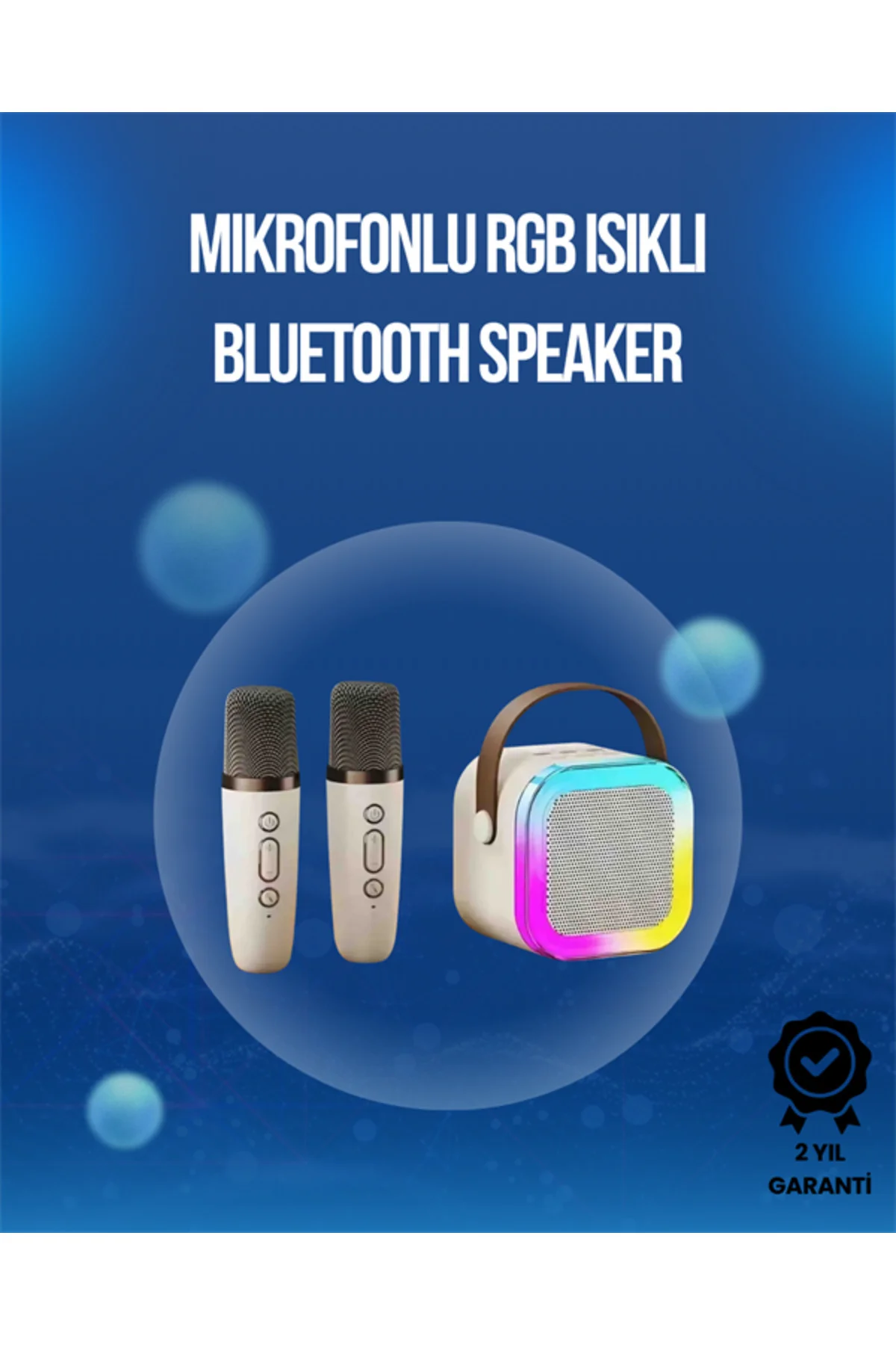 Bluetooth, Usb Ve Aux Girişli Çok Fonksiyonlu Karaoke Hoparlör