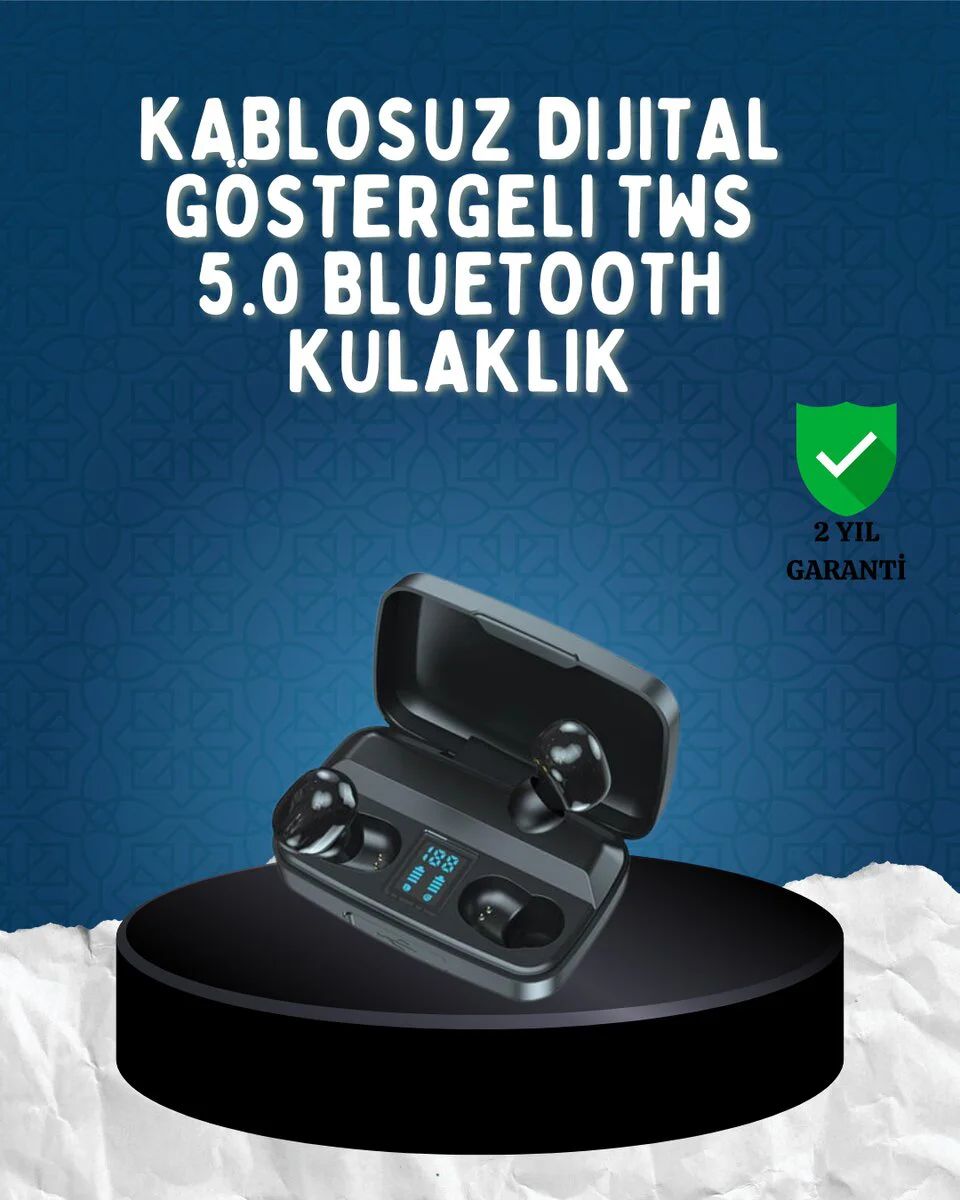 Bluetooth V5.0 Parmak Dokunmatik Kulaklık Seti - 10m Uzun Menzil ve 16 Saat Pil