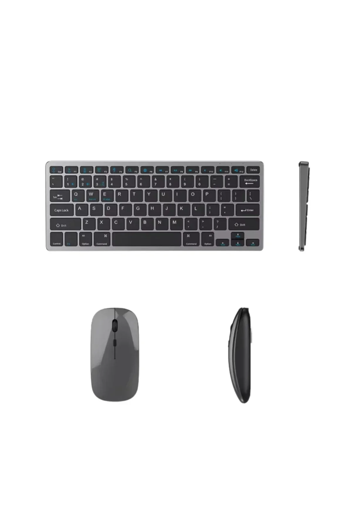 Bluetooth ve 2.4G Destekli Kablosuz Klavye Mouse Seti Şarj Edilebilir Bluetooth ve 2.4G Destekli Kablosuz Klavye Mouse Seti Şarj Edilebilir