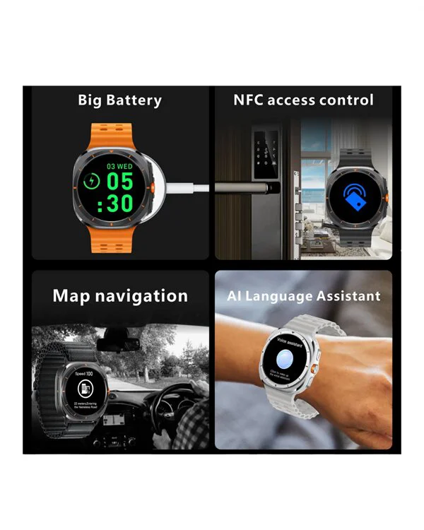 Bluetooth ve Sesli Görüşme Özellikli Akıllı Saat | 2" Ekran | 400