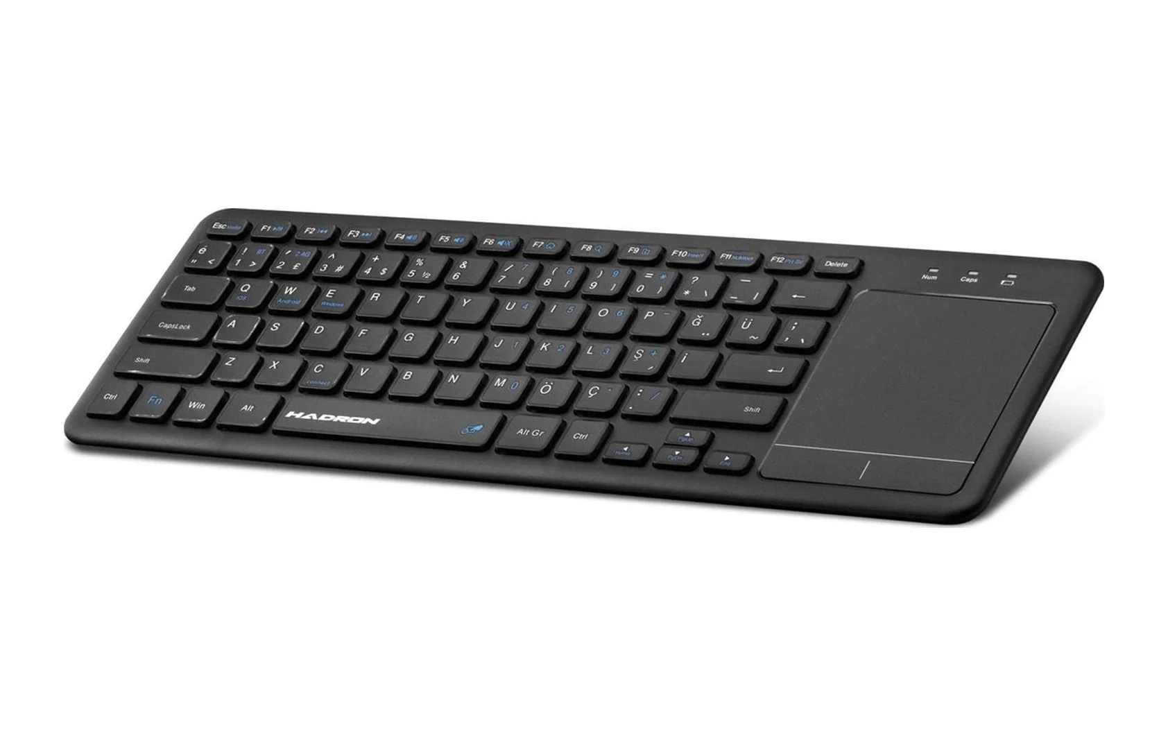 Bluetooth + Wıreless Klavye + Touch Pad Q Siyah Hdx2505