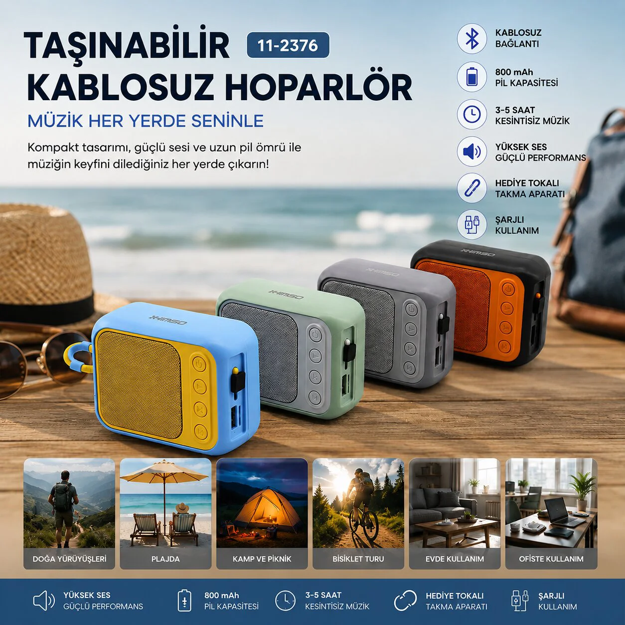 Bluetooth Wireless Mini Hoparlör Speaker Renkli Type-c Şarjlı 5W Mikrofon - Kart Girişi PL-4692 Fiyatı, Yorumları ve Özellikleri