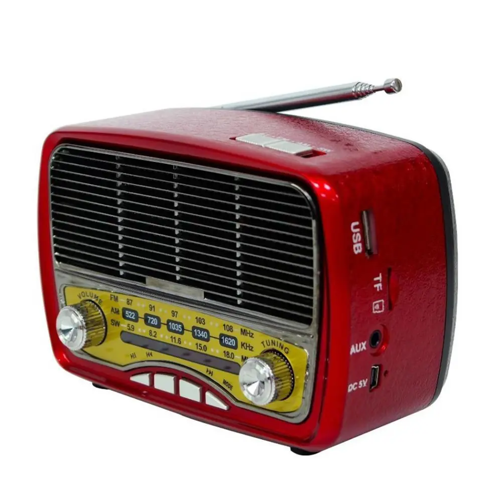 Bluetooth&amp;apos;lu Vintage Tasarımlı Nosataljik Radyo (4741)