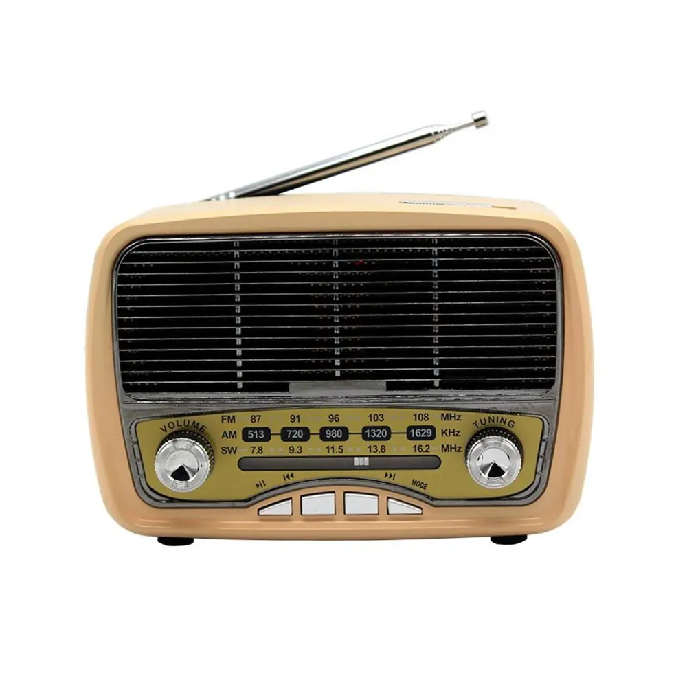 Bluetooth&amp;apos;lu Vintage Tasarımlı Nosataljik Radyo (4741)