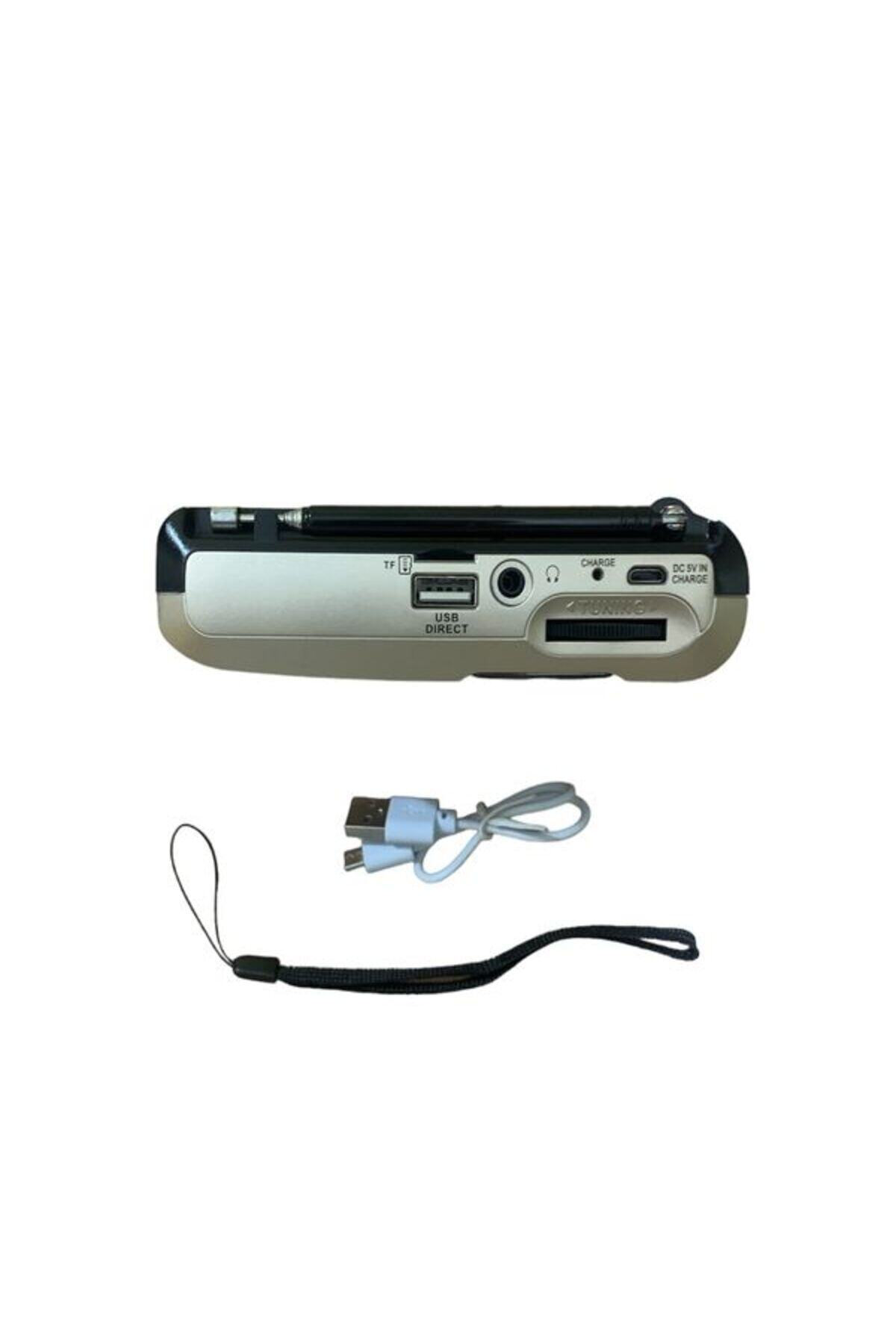 Bluetoothlu Fm Radyo Usb Tf Kart Şarjlı Cep Radyosu Icf8bt