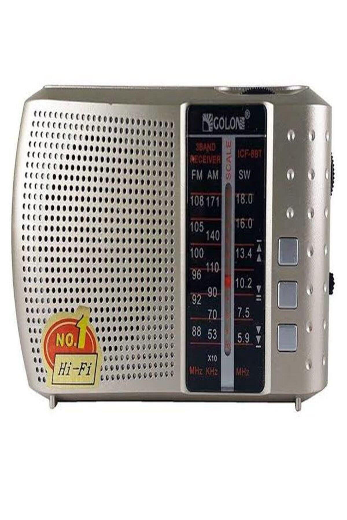 Bluetoothlu Fm Radyo Usb Tf Kart Şarjlı Cep Radyosu Icf8bt