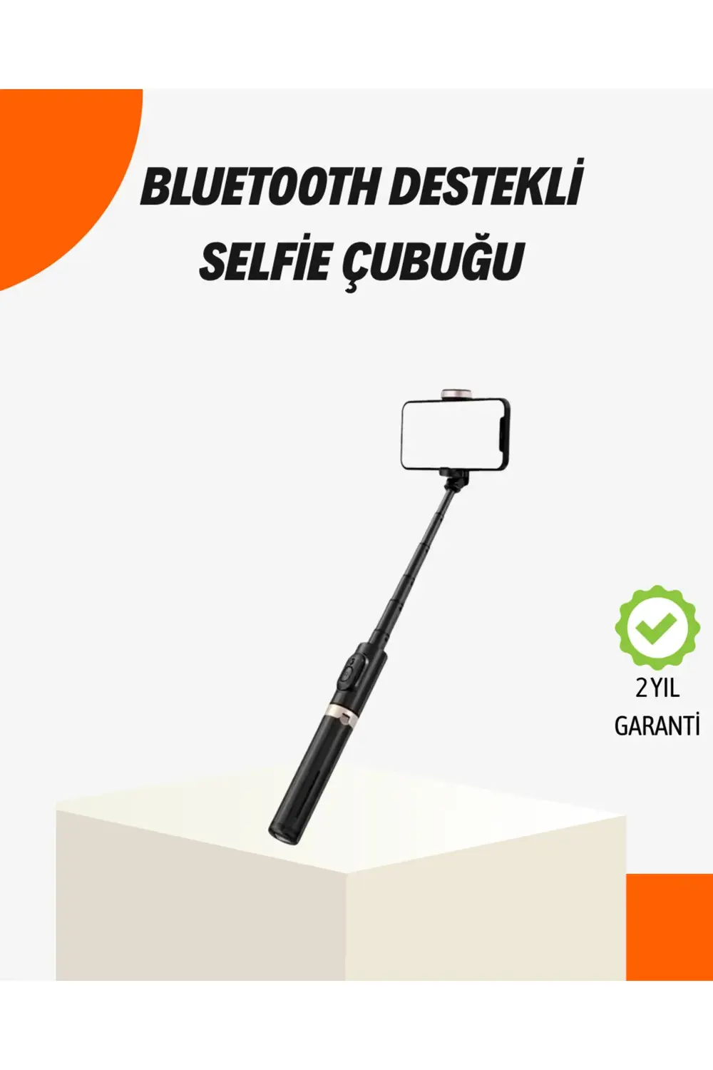 Bluetooth’lu Işıklı Selfie Çubuğu – Katlanabilir, 130 cm