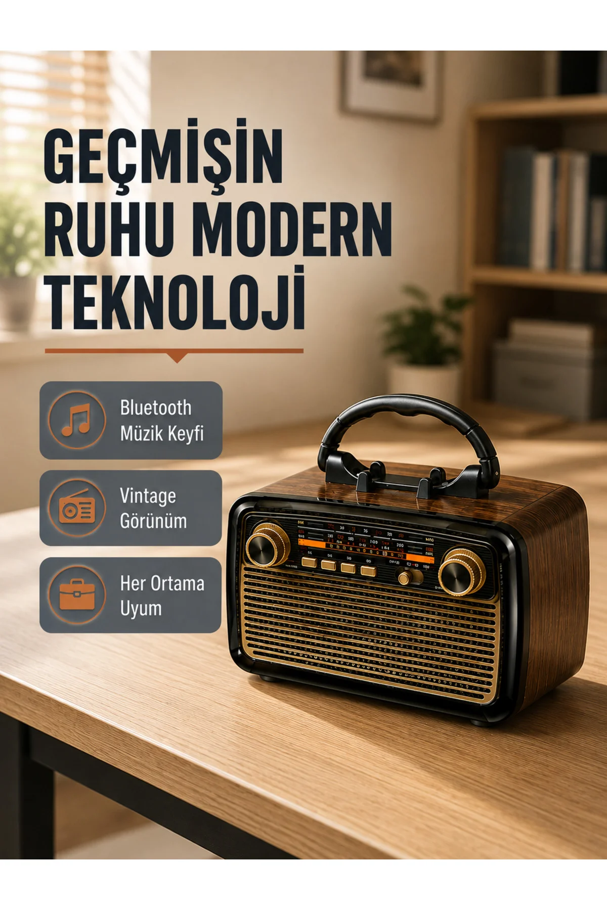 Bluetooth’Lu Led Işıklı Nostaljik Müzik Kutusu – Ahşap Dokulu, Vintage Tasarım Ve Yüksek Ses Kalites Bluetooth’Lu Led Işıklı Nostaljik Müzik Kutusu – Ahşap Dokulu, Vintage Tasarım Ve Yüksek Ses Kalites