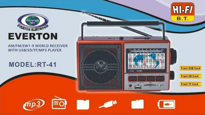 Bluetoothlu Müzik Kutusu - USB, SD, FM, SW3 Radyo, Extra Bass, Şa