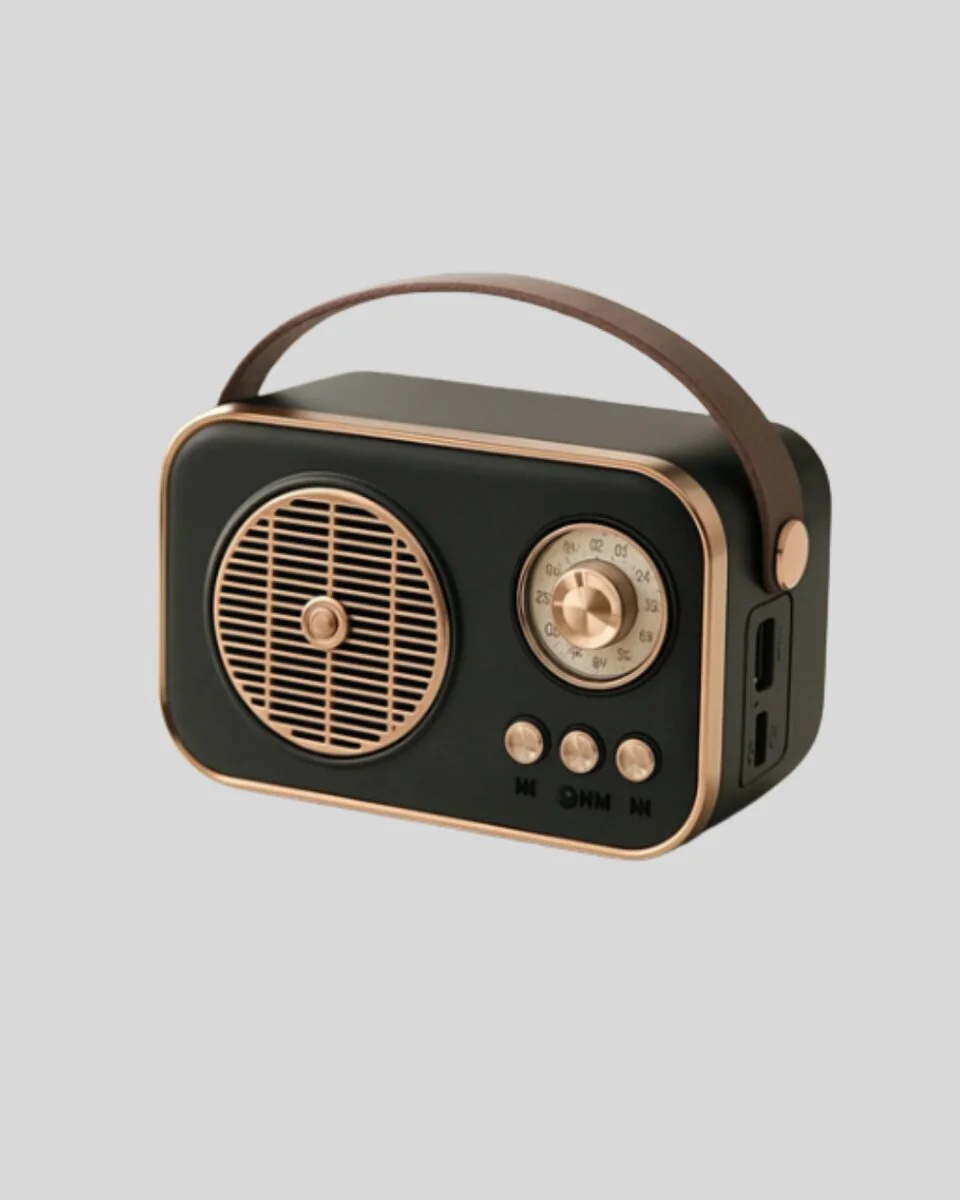Bluetooth’lu Retro Radyo – FM Destekli Nostaljik Hoparlör