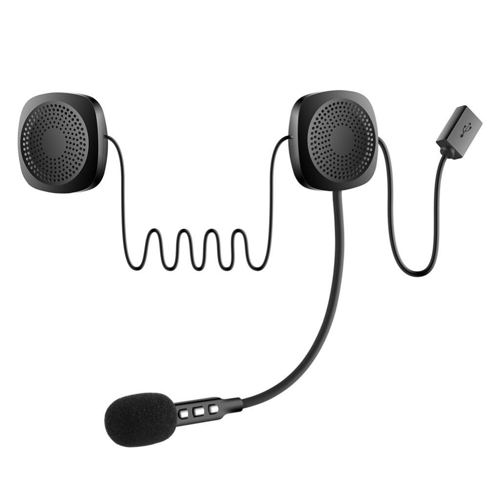 BLUETOOTHLU ŞARJLI KASK İÇİ MOTOSİKLET HOPARLÖR VE MİKROFON SETİ 