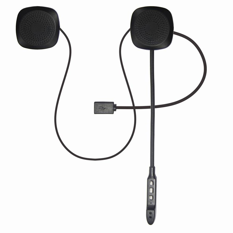 BLUETOOTHLU ŞARJLI KASK İÇİ MOTOSİKLET HOPARLÖR VE MİKROFON SETİ 