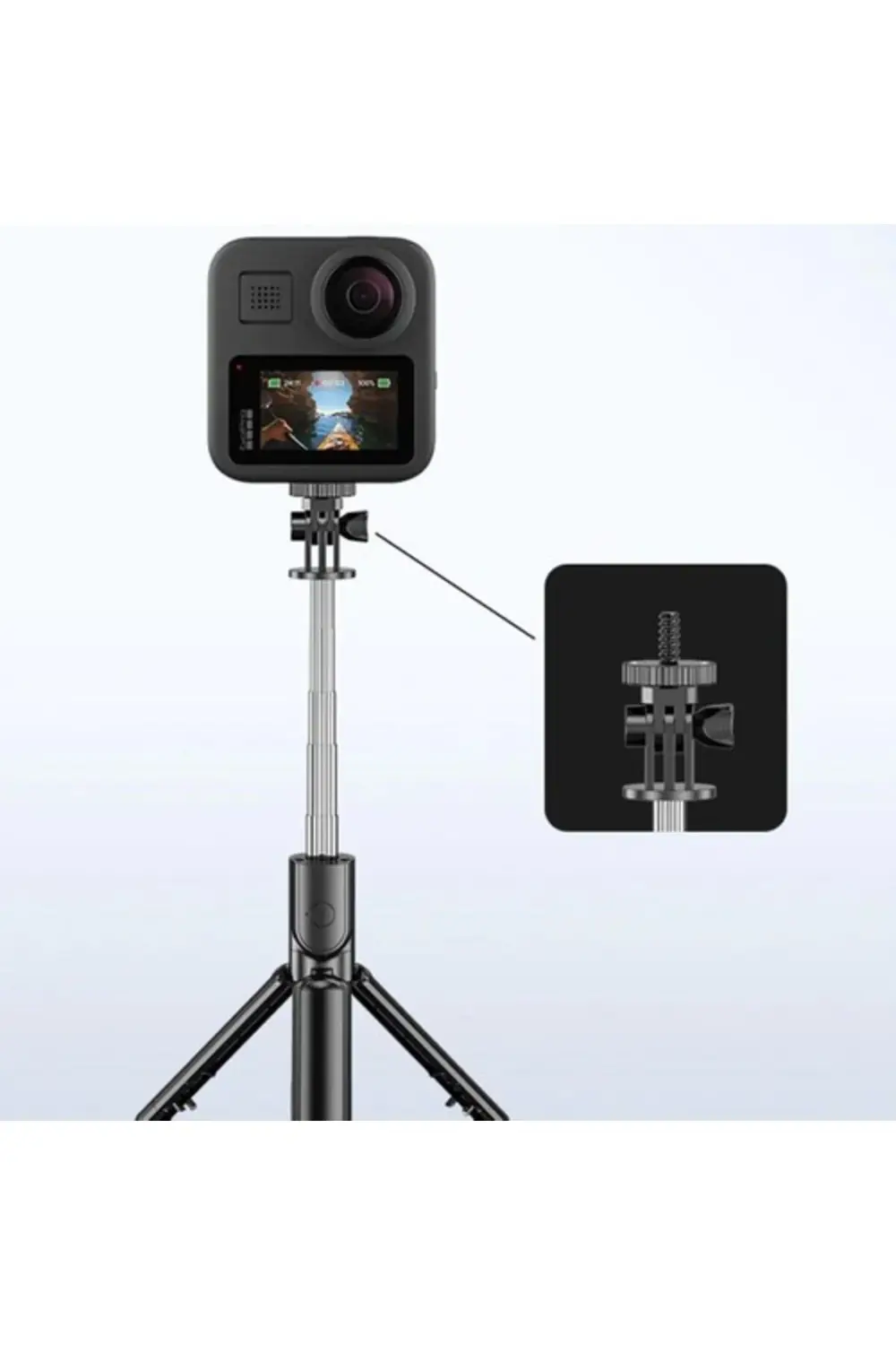 Bluetootlu Kablosuz Selfie Çubuğu Ve Tripod Max. 68 Cm