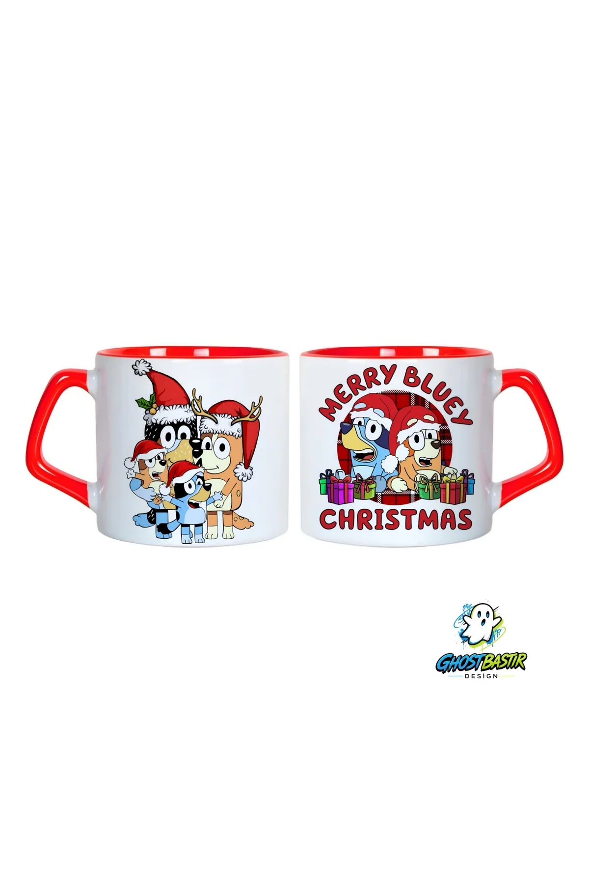 Bluey Noel | Yılbaşı Kupa Bardak | Tek Adet 0967