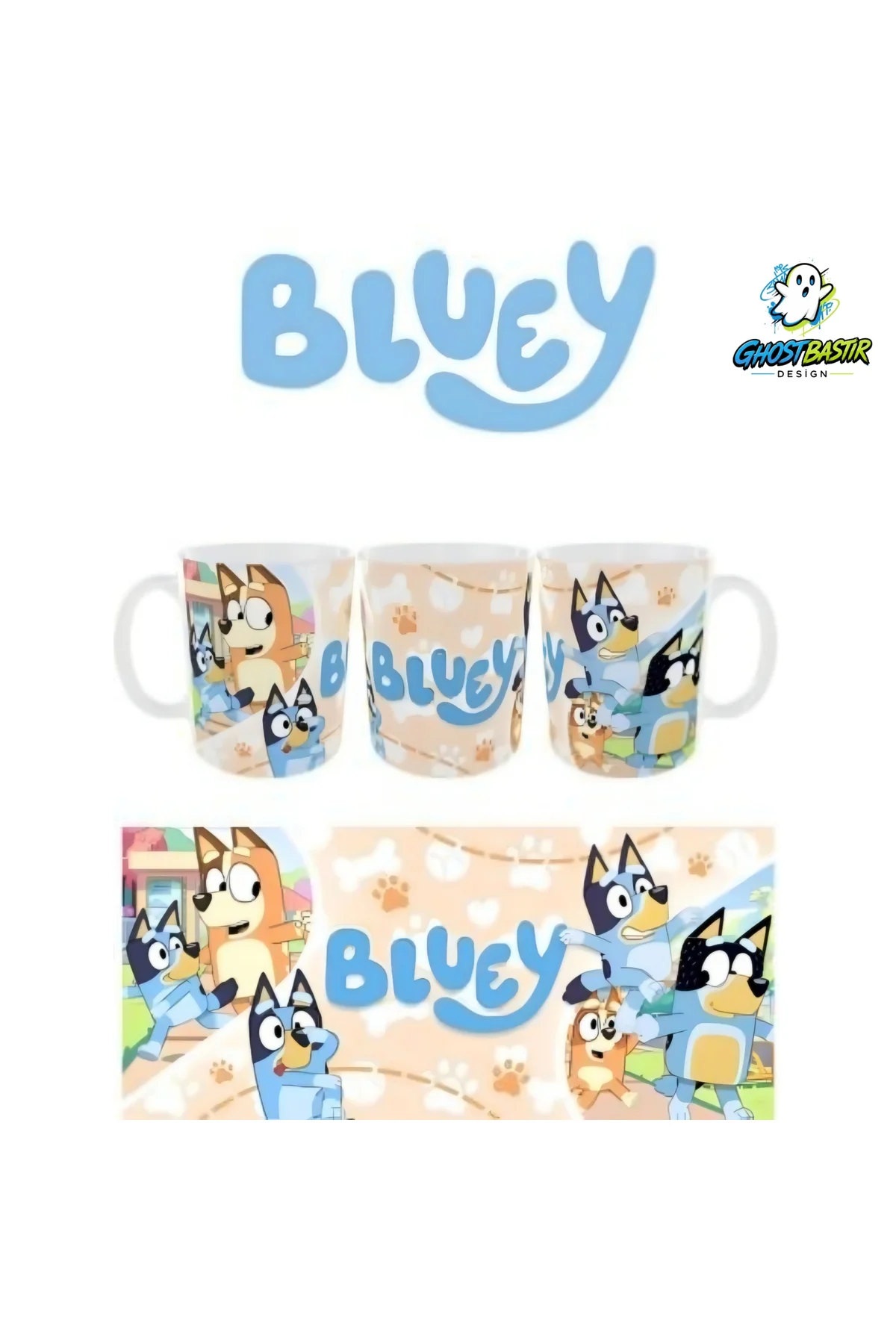 Bluey ve Bingo Kupa Bardak | Tek Adet K0483