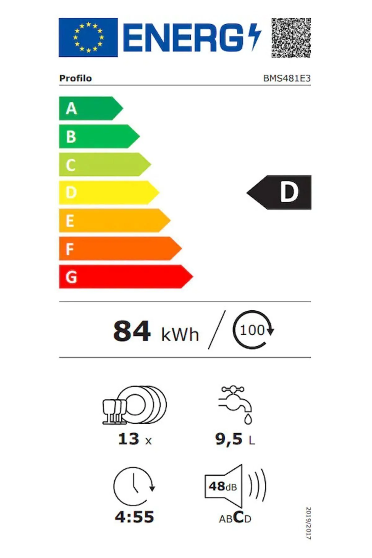 Bms481e3 4 Programlı 13 Kişilik Bulaşık Makinesi