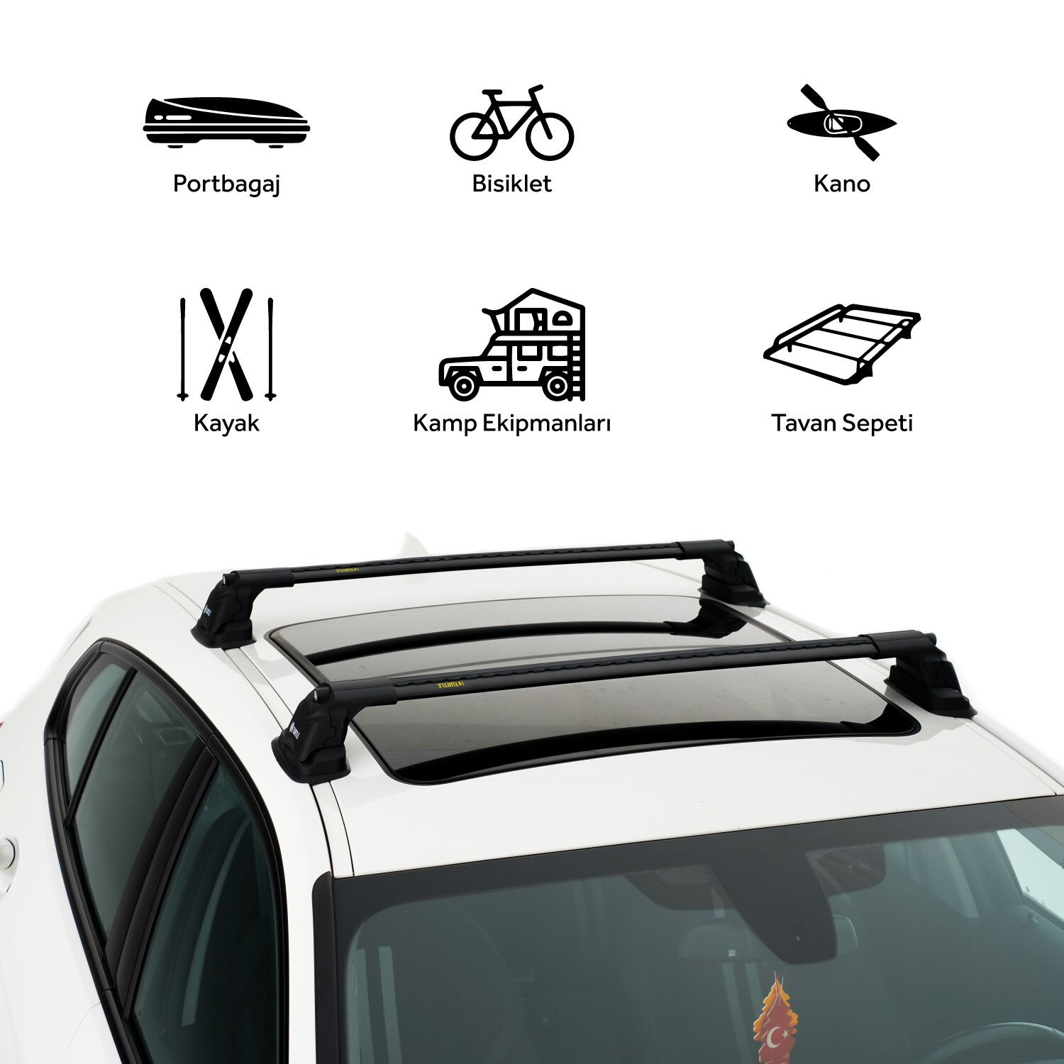 Drs Tuning Bmw 1-Series (F40) 2020-2024 Turtle Air3 Ara Atkı Siyah