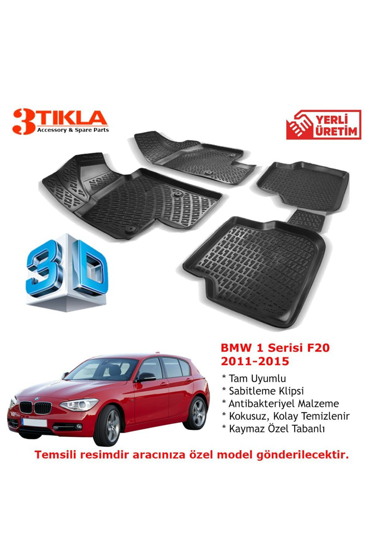 BMW 1 Serisi F20 2011-2015 Premium 3D Havuzlu Paspas Seti Fiyatı, Yorumları ve Özellikleri