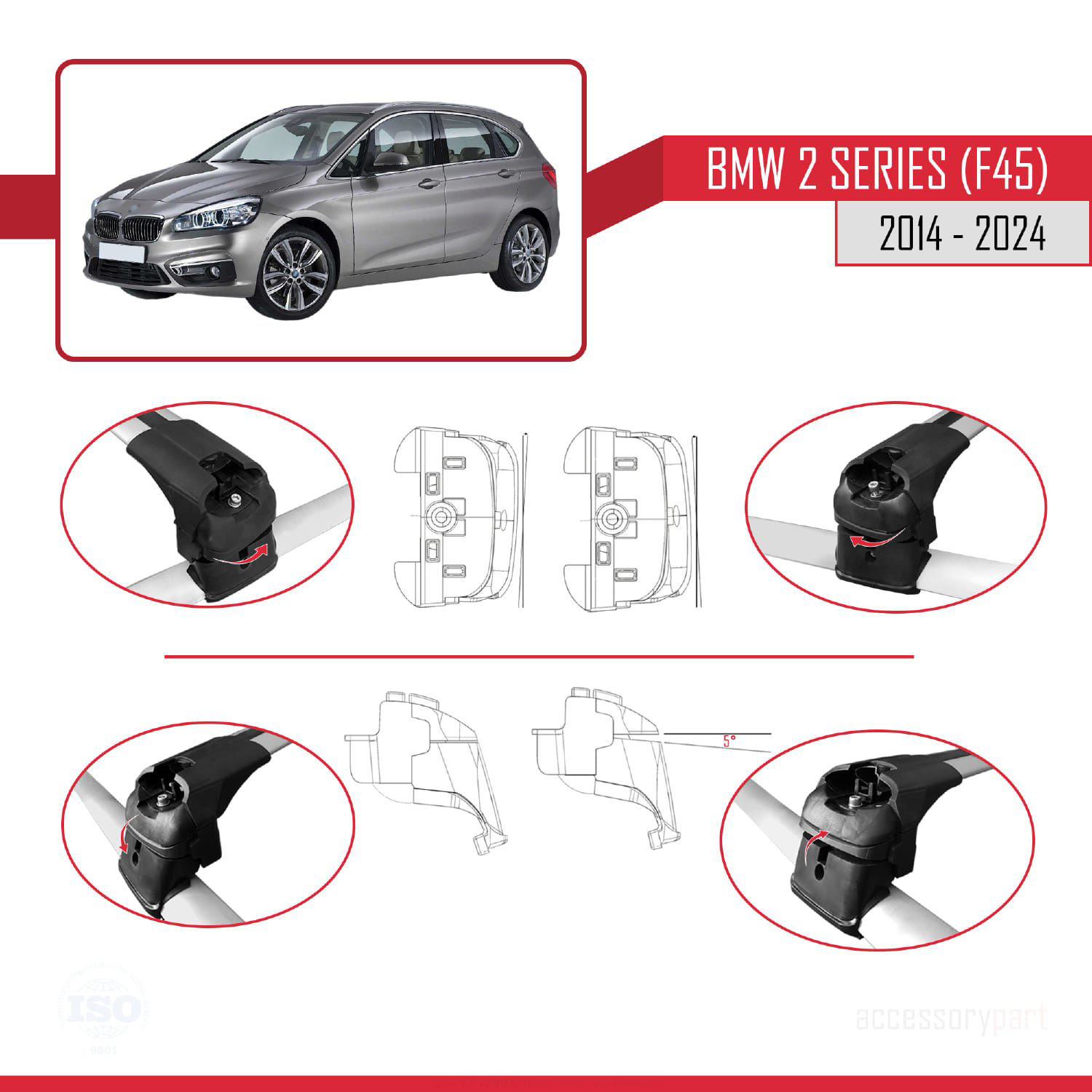 BMW 2 Serisi Active Tourer (F45) 2014 ve Sonrası ile uyumlu ACE-2