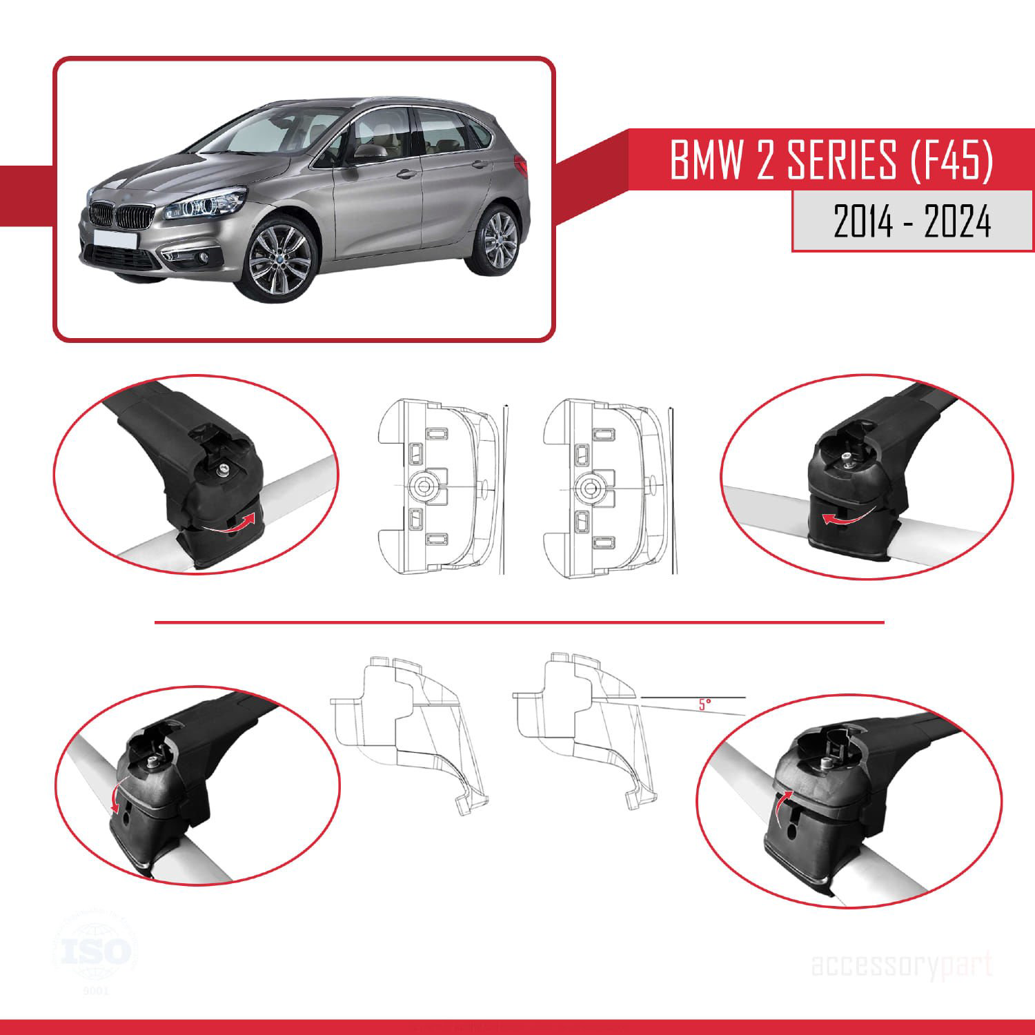 BMW 2 Serisi Active Tourer (F45) 2014 ve Sonrası ile uyumlu ACE-2