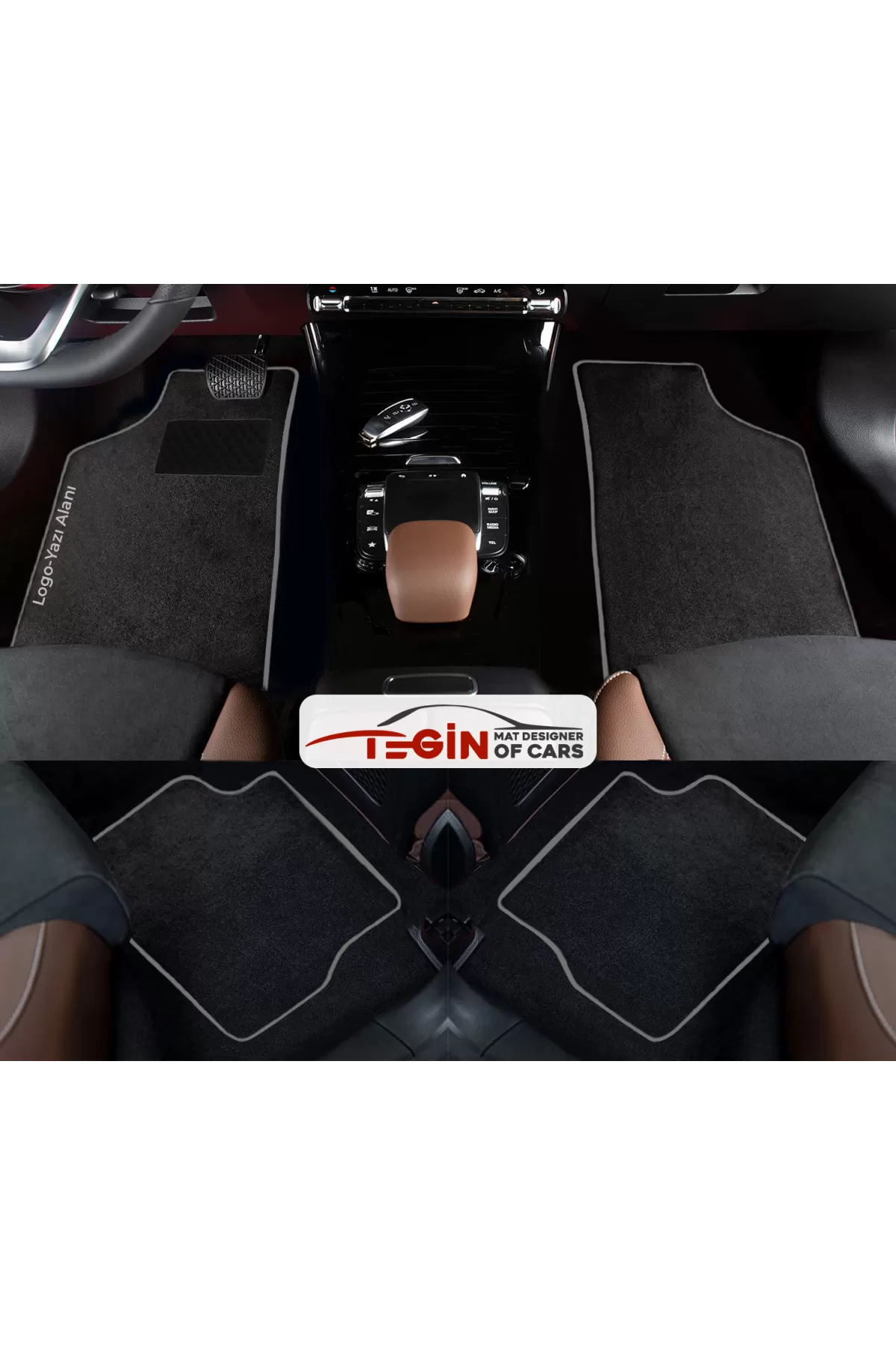 Bmw 2 Serisi F23 Cabrio 2014 Ve Sonrası  Siyah Halı Gri Kenar Hal