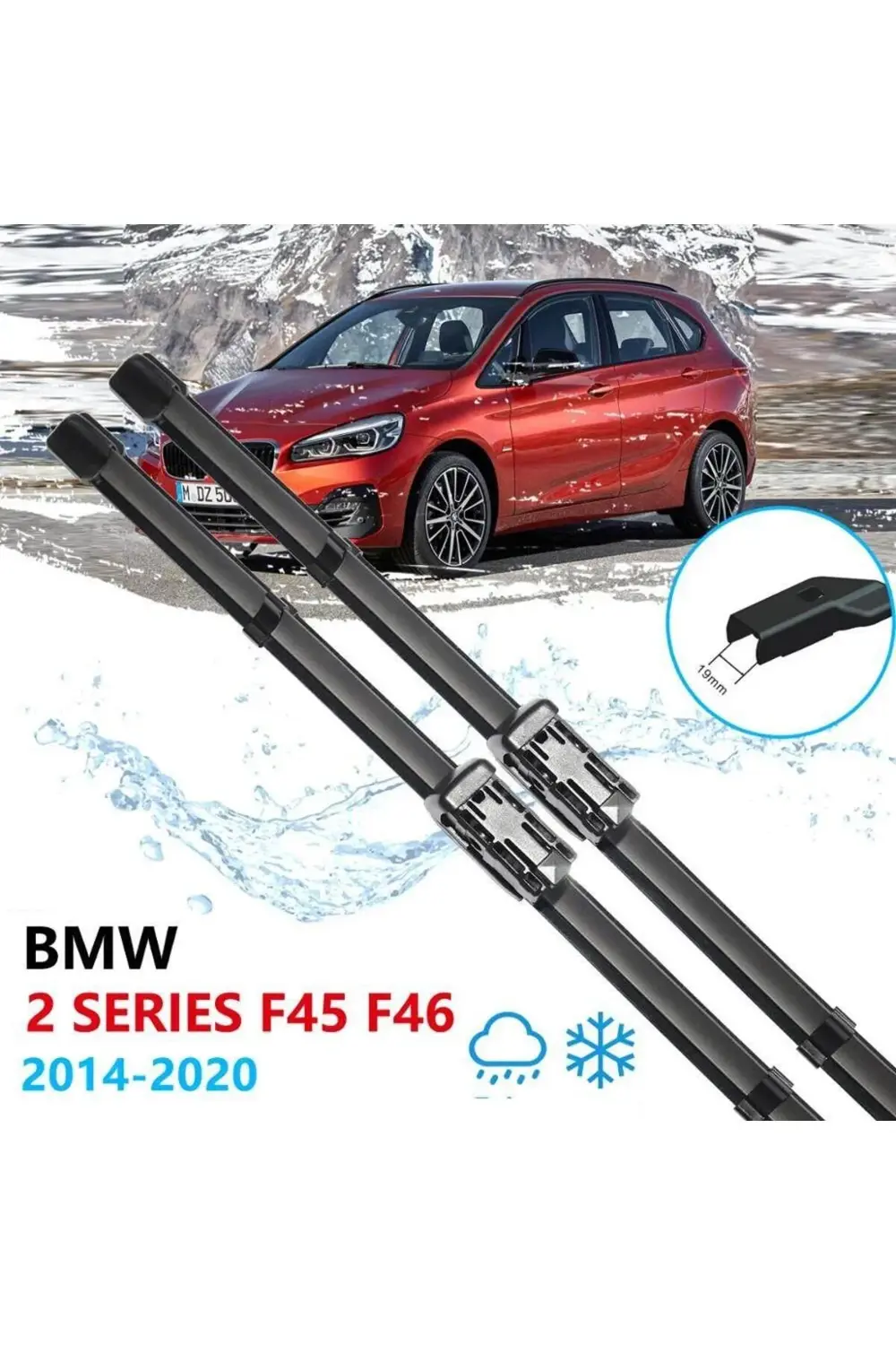 Bmw 2 Serisi F45 -f46 Ön Cam Muz Silecek Takımı 2014--2020