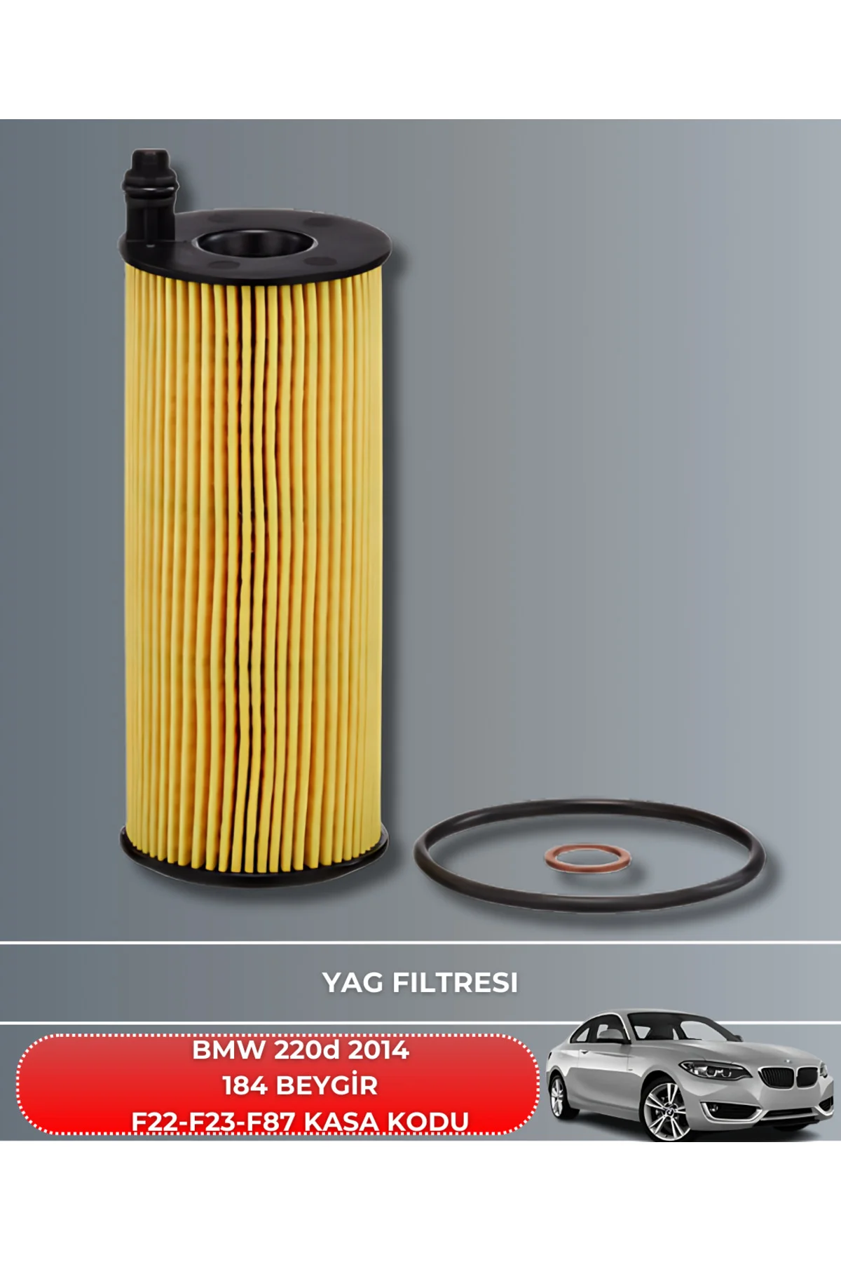 BMW 220d 2.0 2014 184 BEYGİR HAVA YAĞ POLEN FİLTRE BAKIM SETİ YAĞ