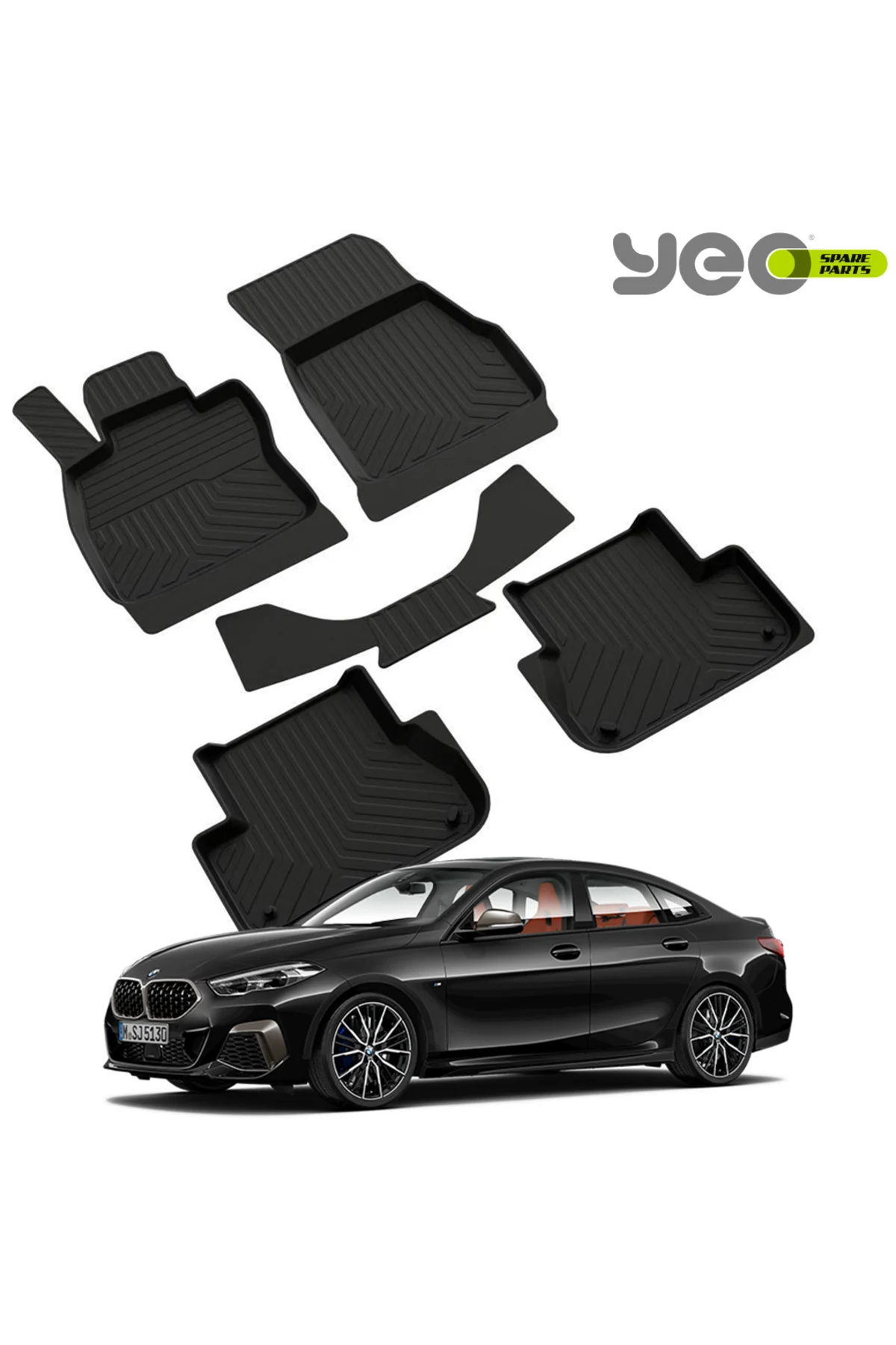 BMW 2SERİSİ F44 2019-2024  Model Yılları İçin Uyumlu Yeo 4D Paspas Takımı