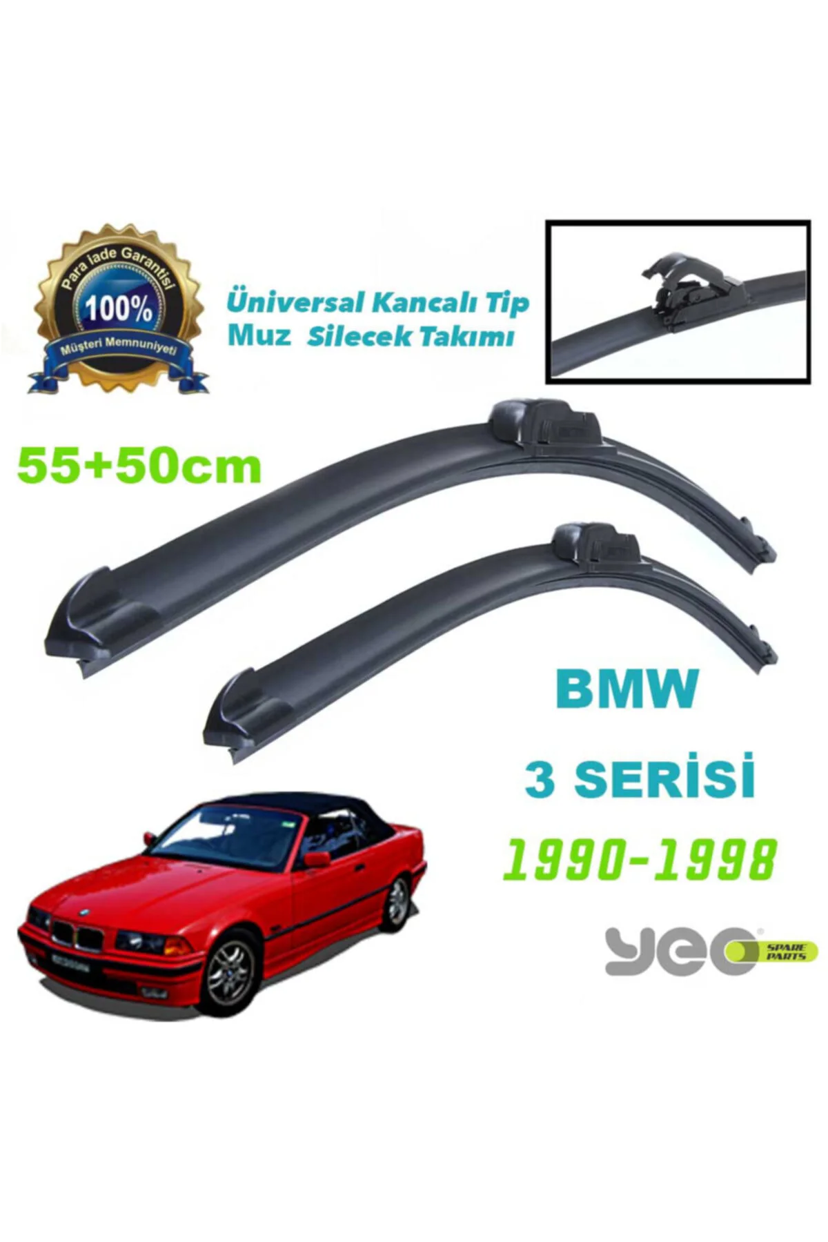 Bmw 3 Serisi 1990-1998 Aeroflex Muz Silecek Takımı