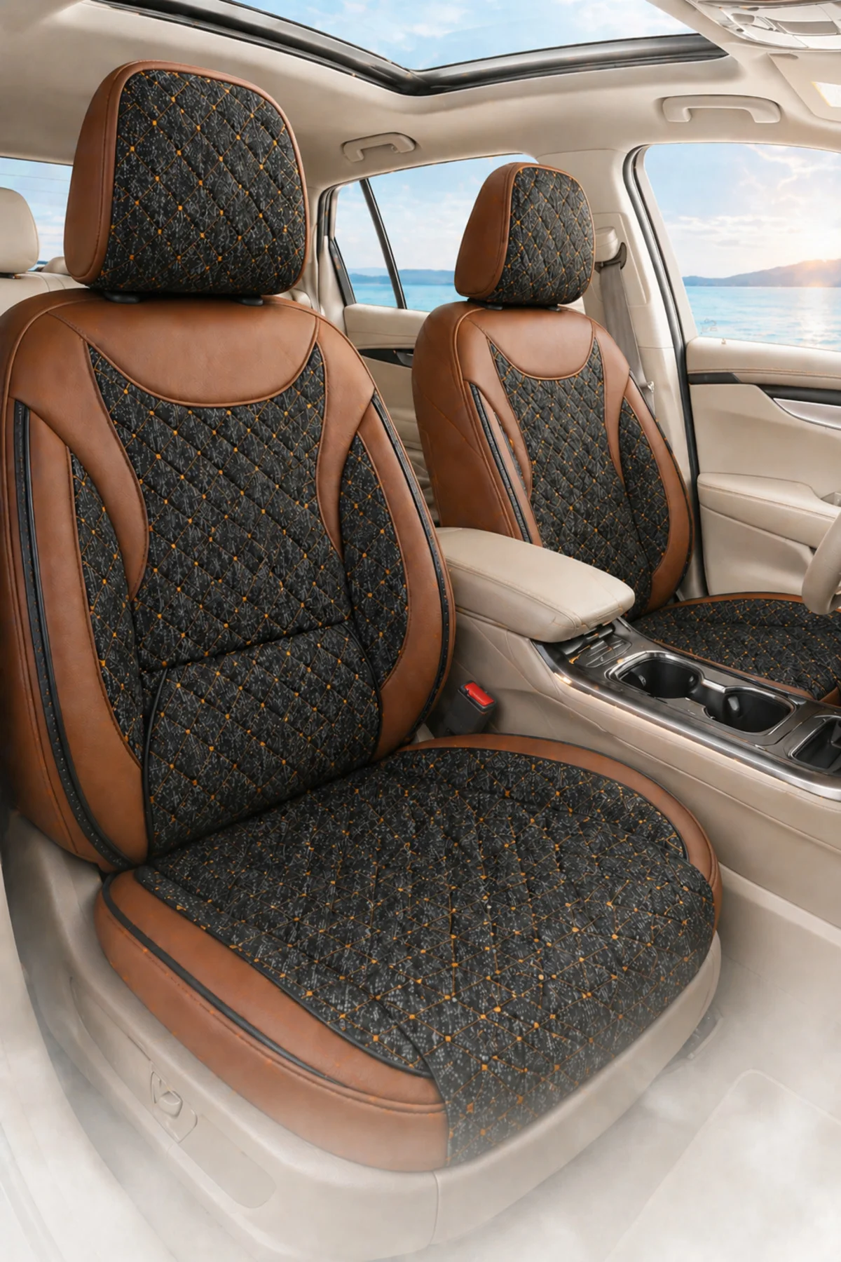 BMW 3 Serisi E90 2005-2012 Uyumlu SoftCotton Serisi Pamuklu Oto Koltuk Kılıfı Taba Fiyatı, Yorumları ve Özellikleri