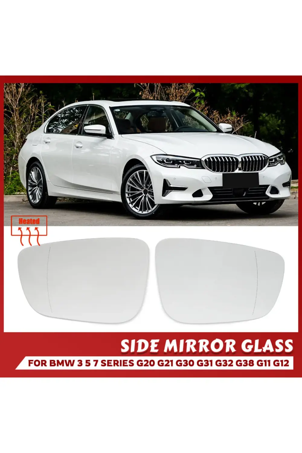 BMW 3 Serisi G20 G21 5 Serisi G30 için Sol Sağ Isıtmalı Kör Nokta