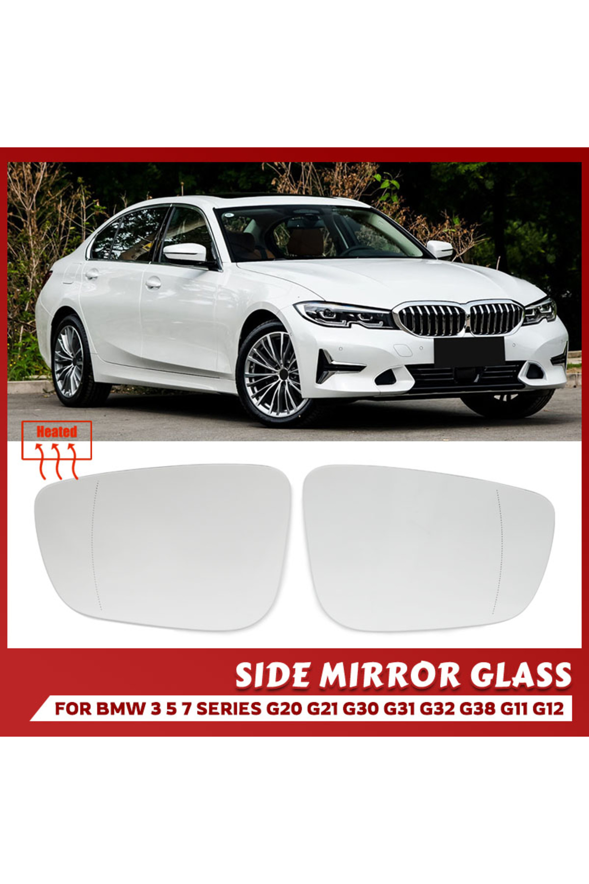 BMW 3 Serisi G20 G21 5 Serisi G30 için Sol Sağ Isıtmalı Kör Nokta