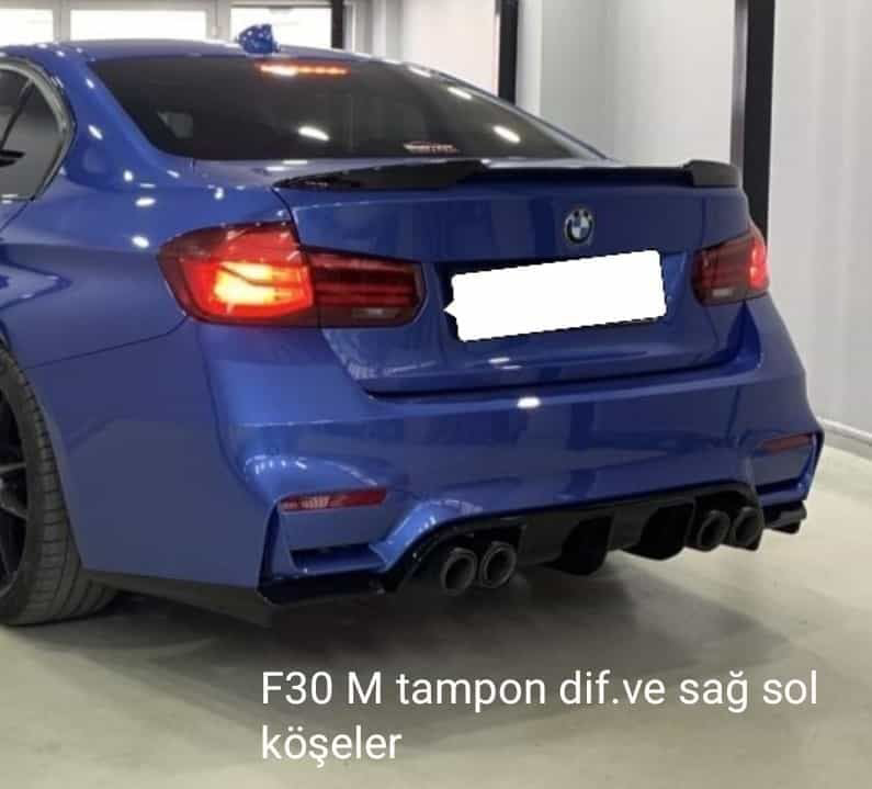Bmw 3 Uyumlu Serisi F30 Sağ Sol Arka Köşeler
