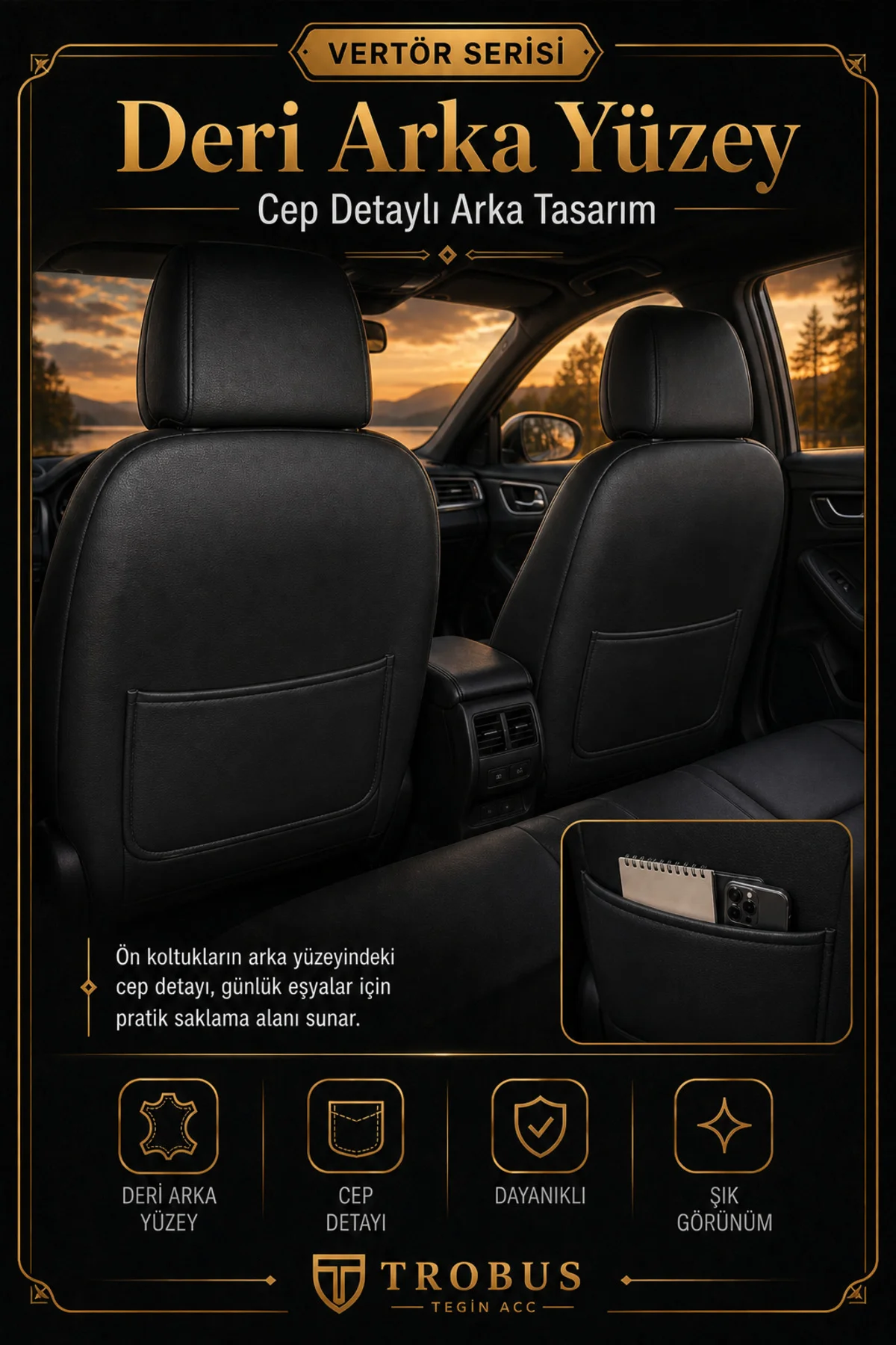 BMW 3.2 2012-2016 Uyumlu Süvari Serisi Tay Tüyü Siyah Beyaz Premium Koltuk Kılıfı