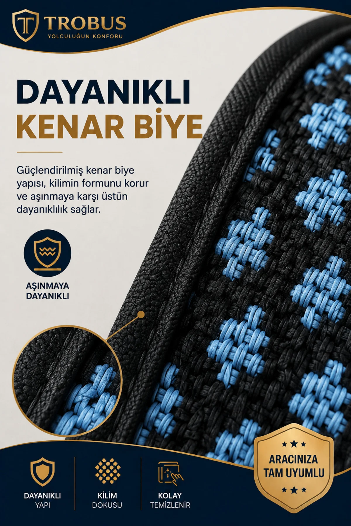 BMW 3.20 1993-1999 Uyumlu Örme Ön 2 Parça Oto Koltuk Minderi Terletmez Kaymaz Taban Siyah - Mavi Fiyatı, Yorumları ve Özellikleri