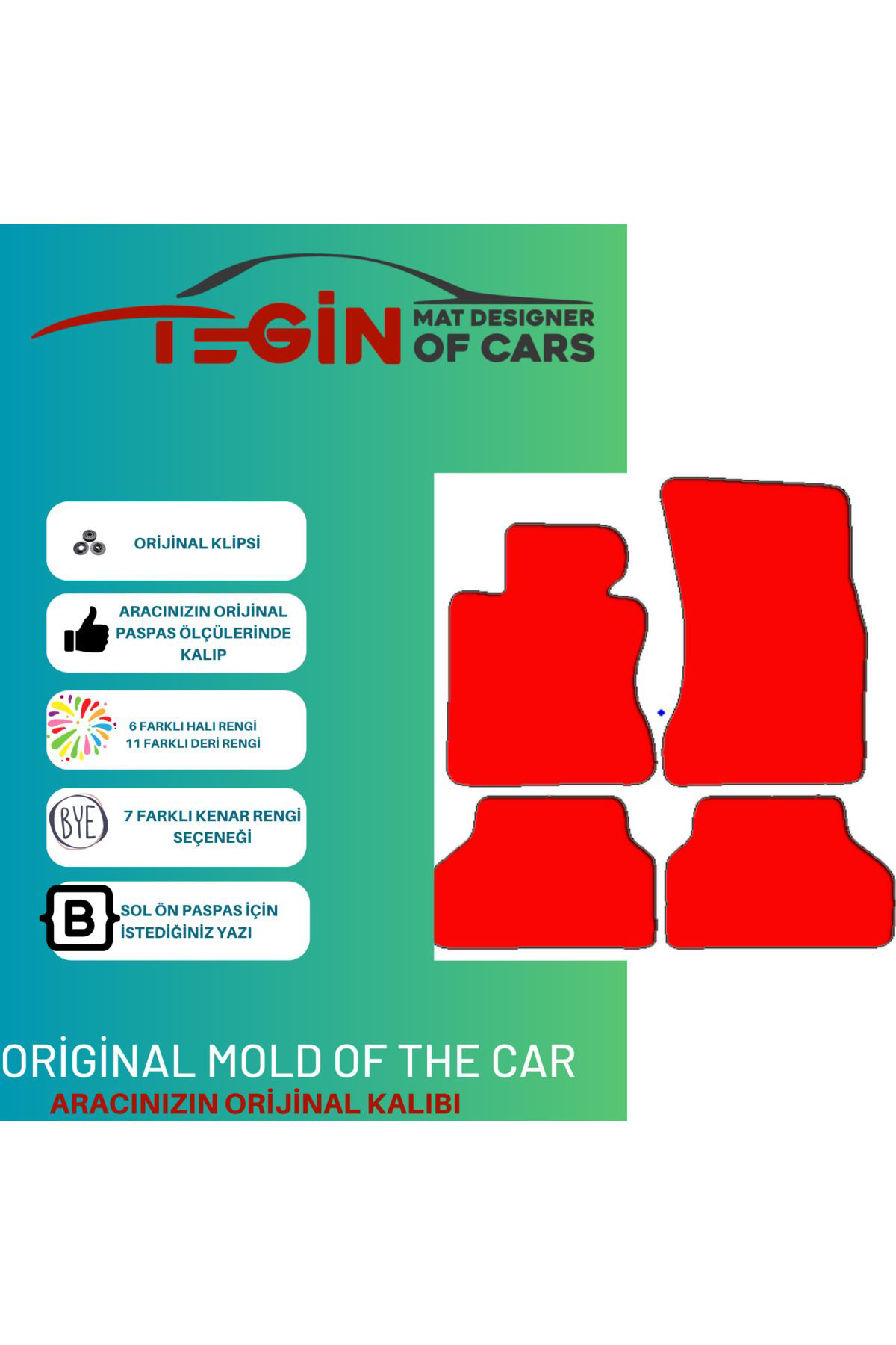 Bmw 5 Serisi E60 2004-2010 Prime Siyah Deri Siyah Kenar Paspas Pa