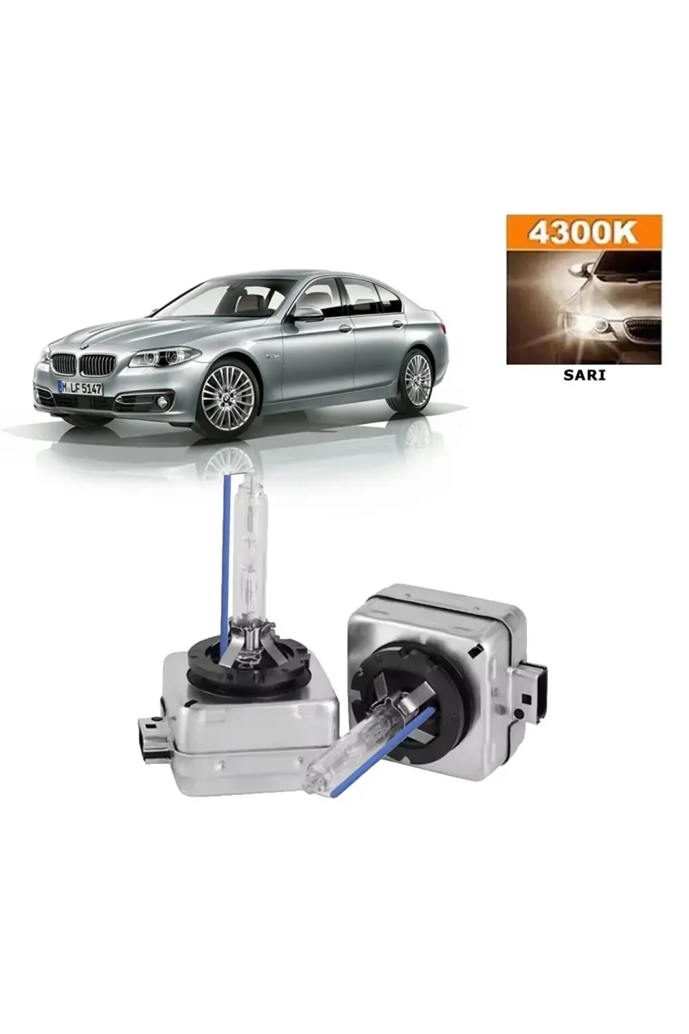 Bmw 5 Serisi F10 2010-2016 Xenon D1s / D1r 4300k Sarı Hıd Xenon A