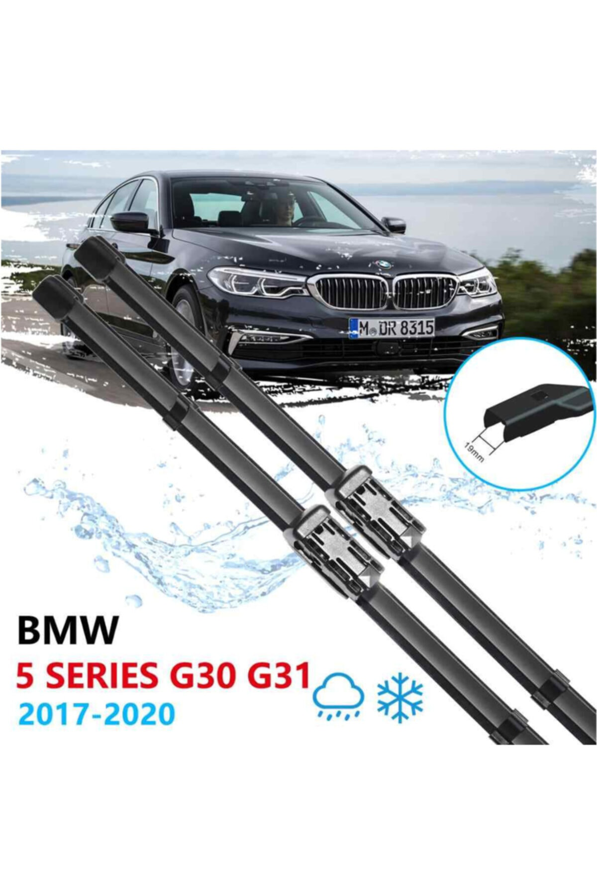 Delco Bmw 5 Serisi G30 Ön Cam Muz Silecek Takimi 2017--2020