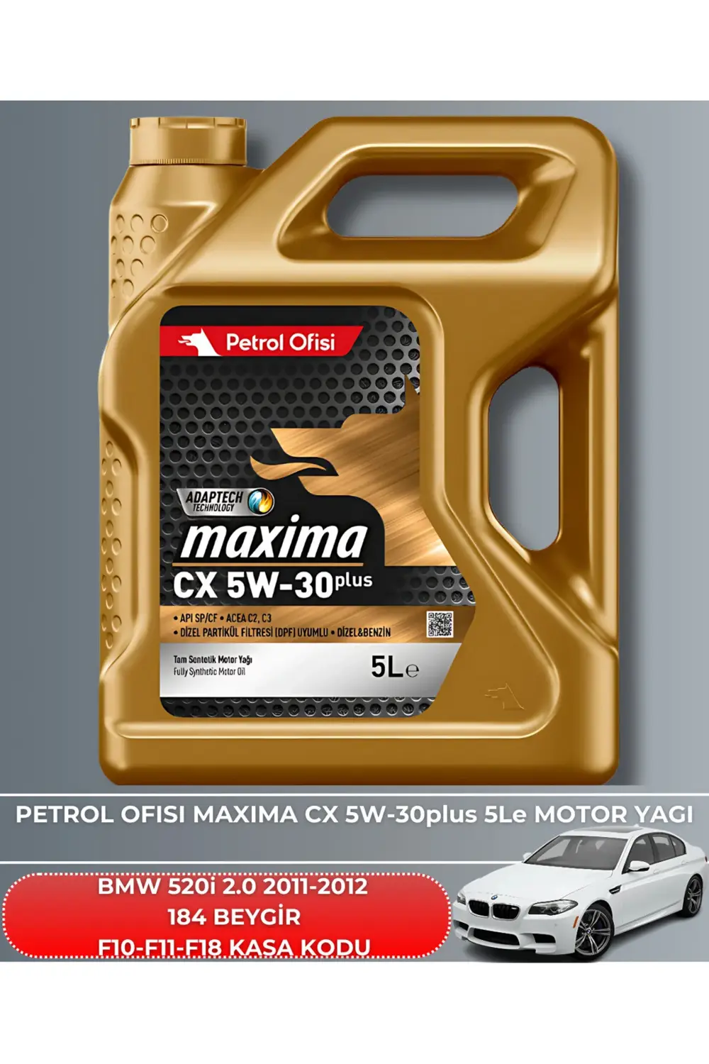 BMW 520i 2.0 2011-2012 184 BEYGİR FİLTRE - YAĞ BAKIM SETİ